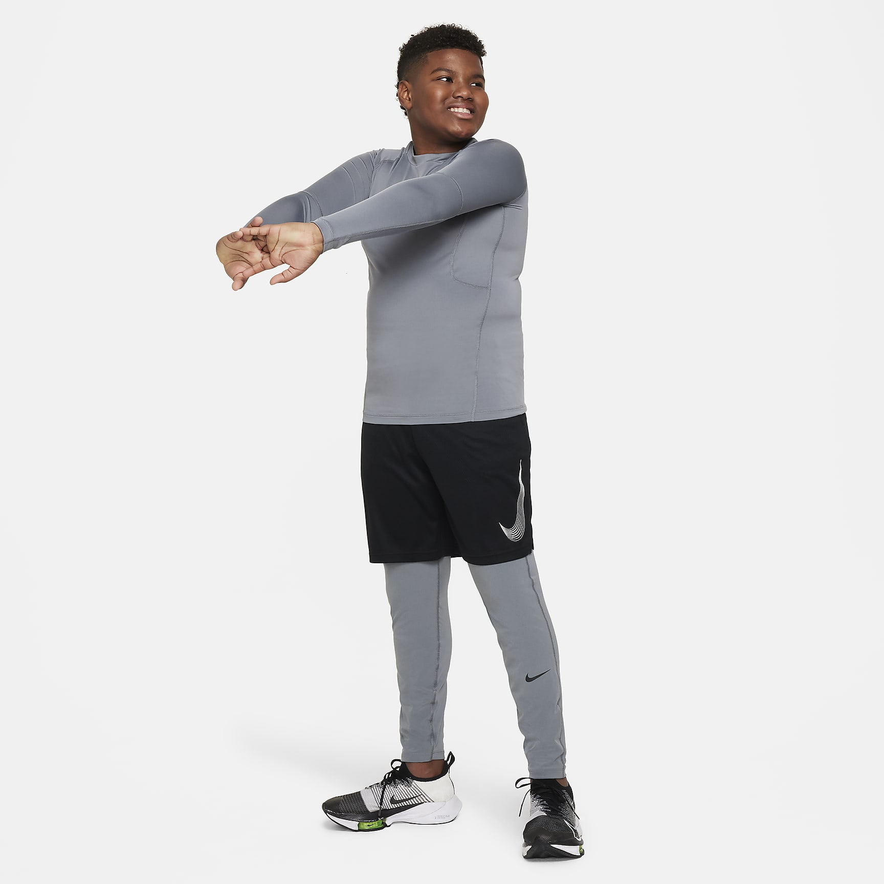 Nike Pro Big Kids' (Boys') Tights (Extended Size)