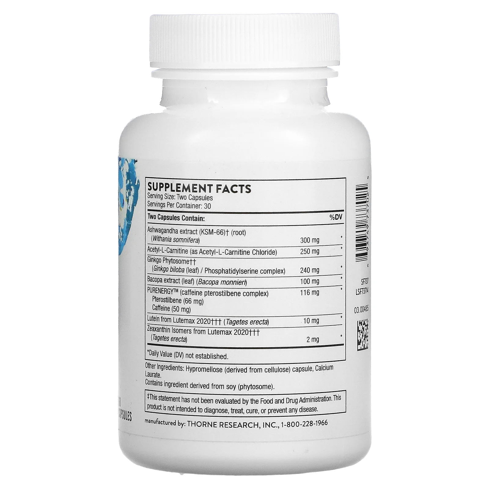 Thorne, Memoractiv, 60 капсул