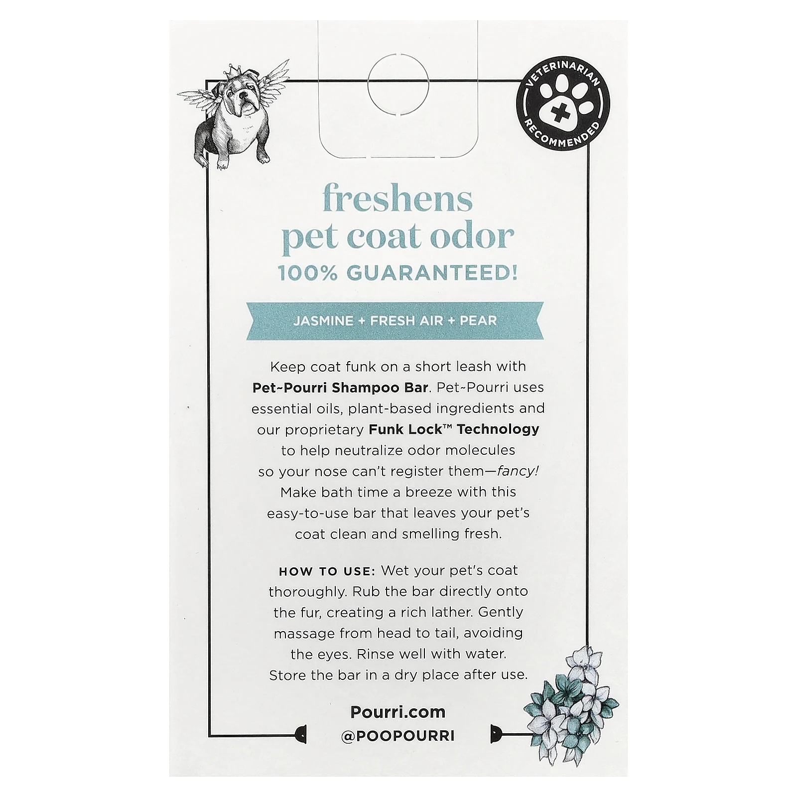Poo-Pourri, Pet-Pourri ™, дезодорирующий шампунь, свежесть, 5 унций (141 г)