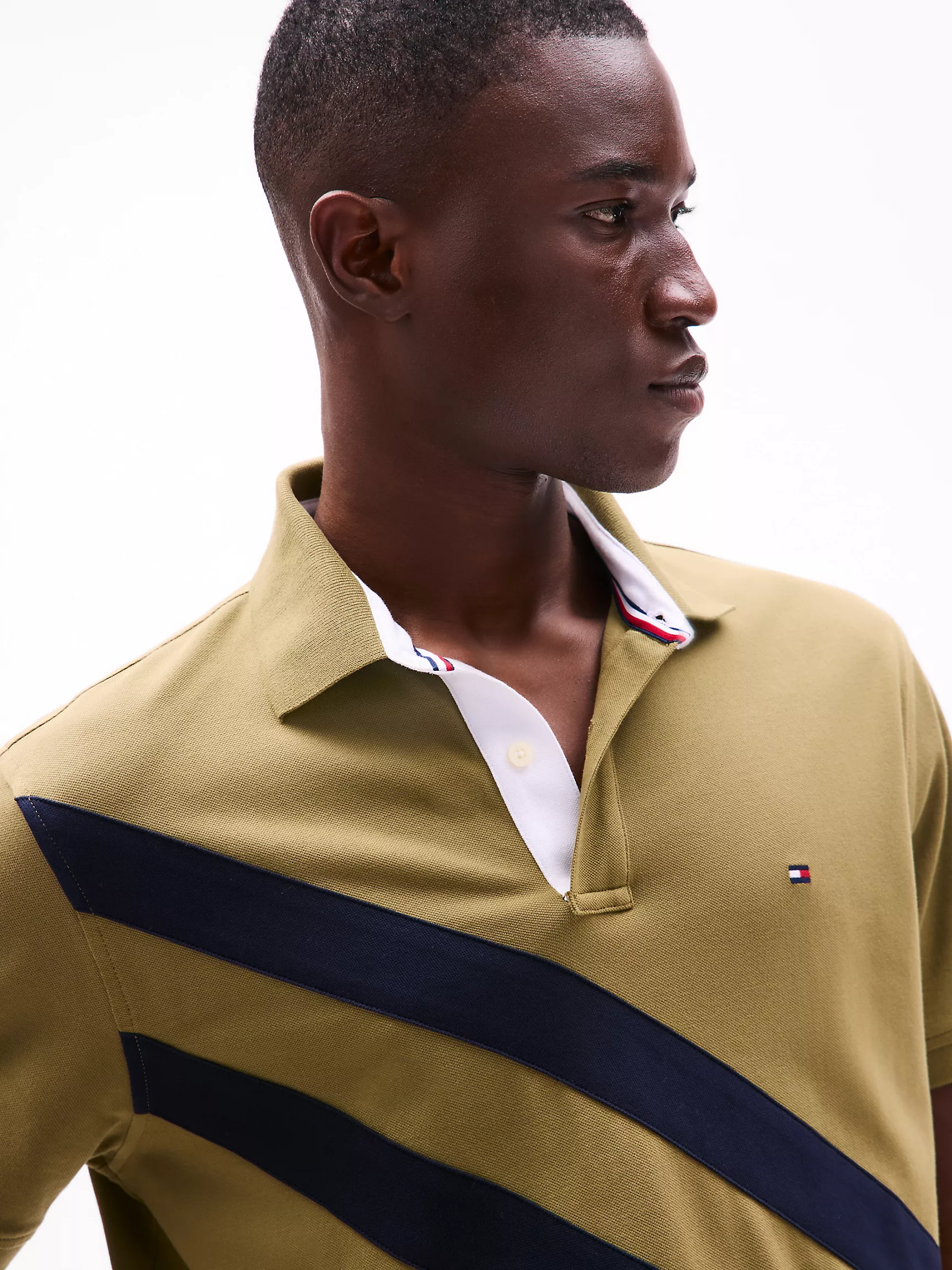 Мужское поло Tommy Hilfiger, Стандартное поло с полосками в стиле Banner