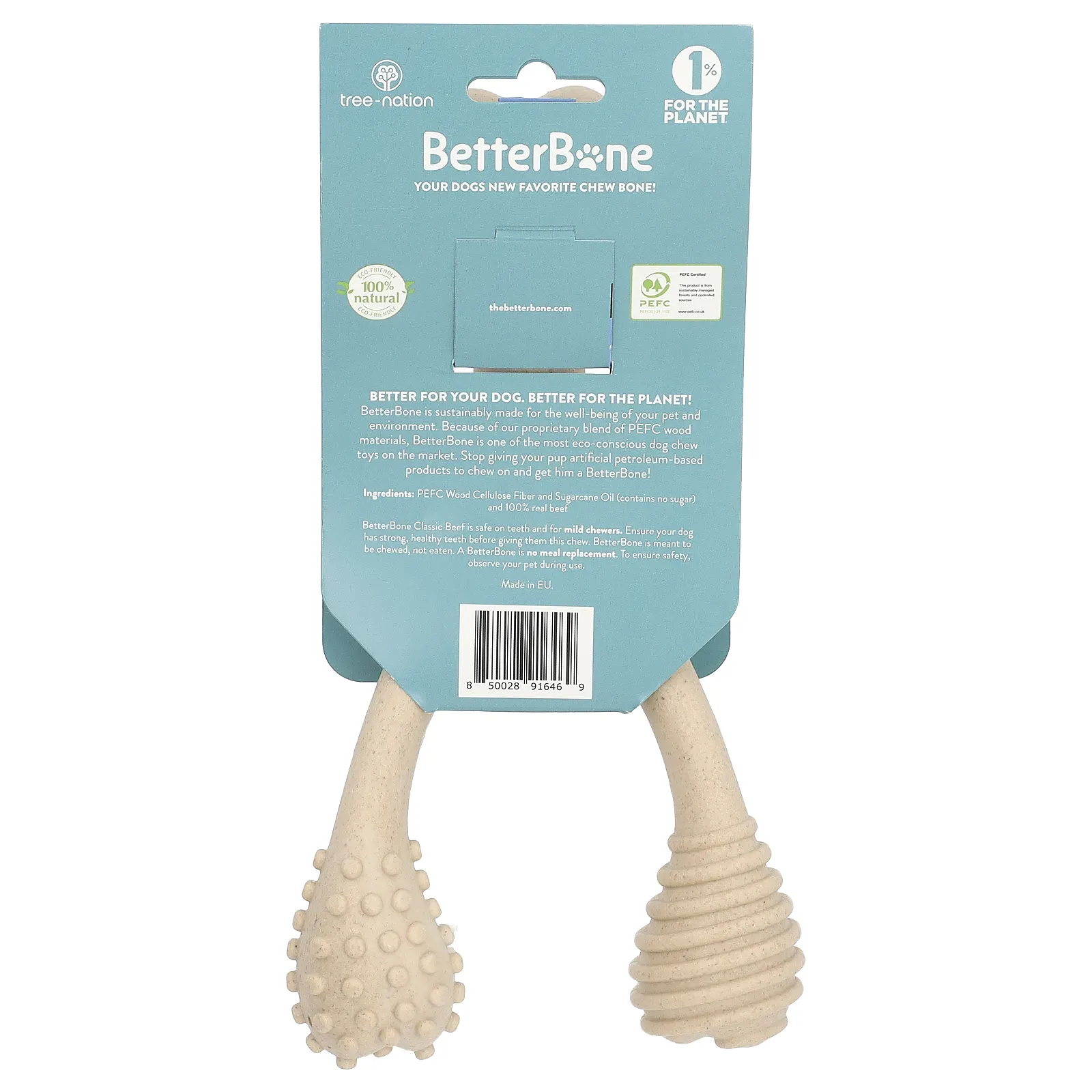 BetterBone, классическая жевательная кость, большая, говядина, 1 шт.