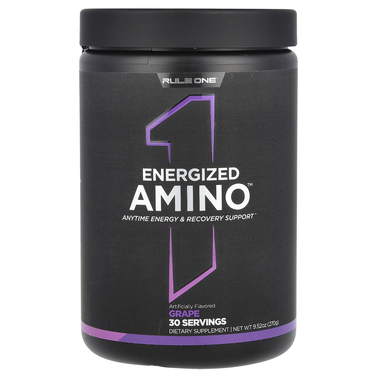 Rule One Proteins, Energized Amino, аминокислоты, со вкусом винограда, 270 г (9,52 унции)
