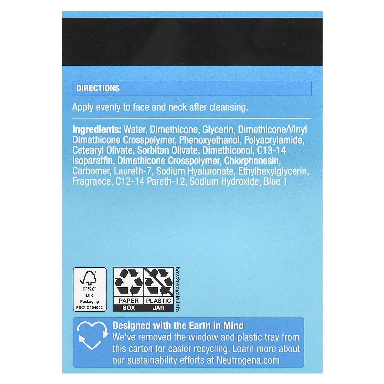Neutrogena, Hydro Boost, увлажняющий гель на водной основе, 48 г (1,7 унции)