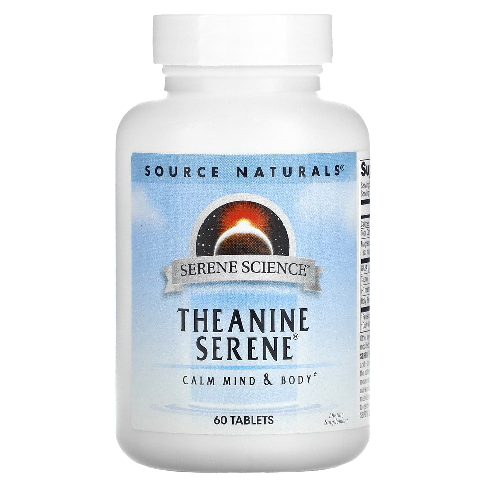 Source Naturals, Serene Science, Theanine Serene, 60 таблеток