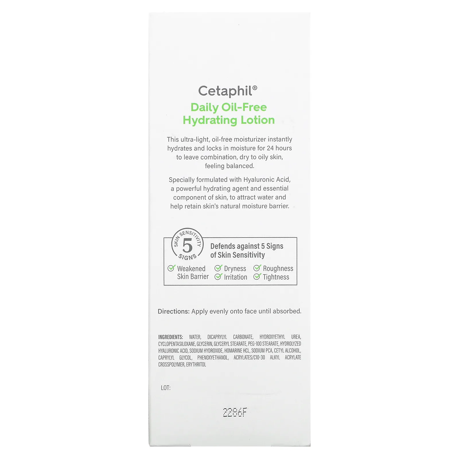 Cetaphil, Увлажняющий лосьон на каждый день с гиалуроновой кислотой, 88 мл