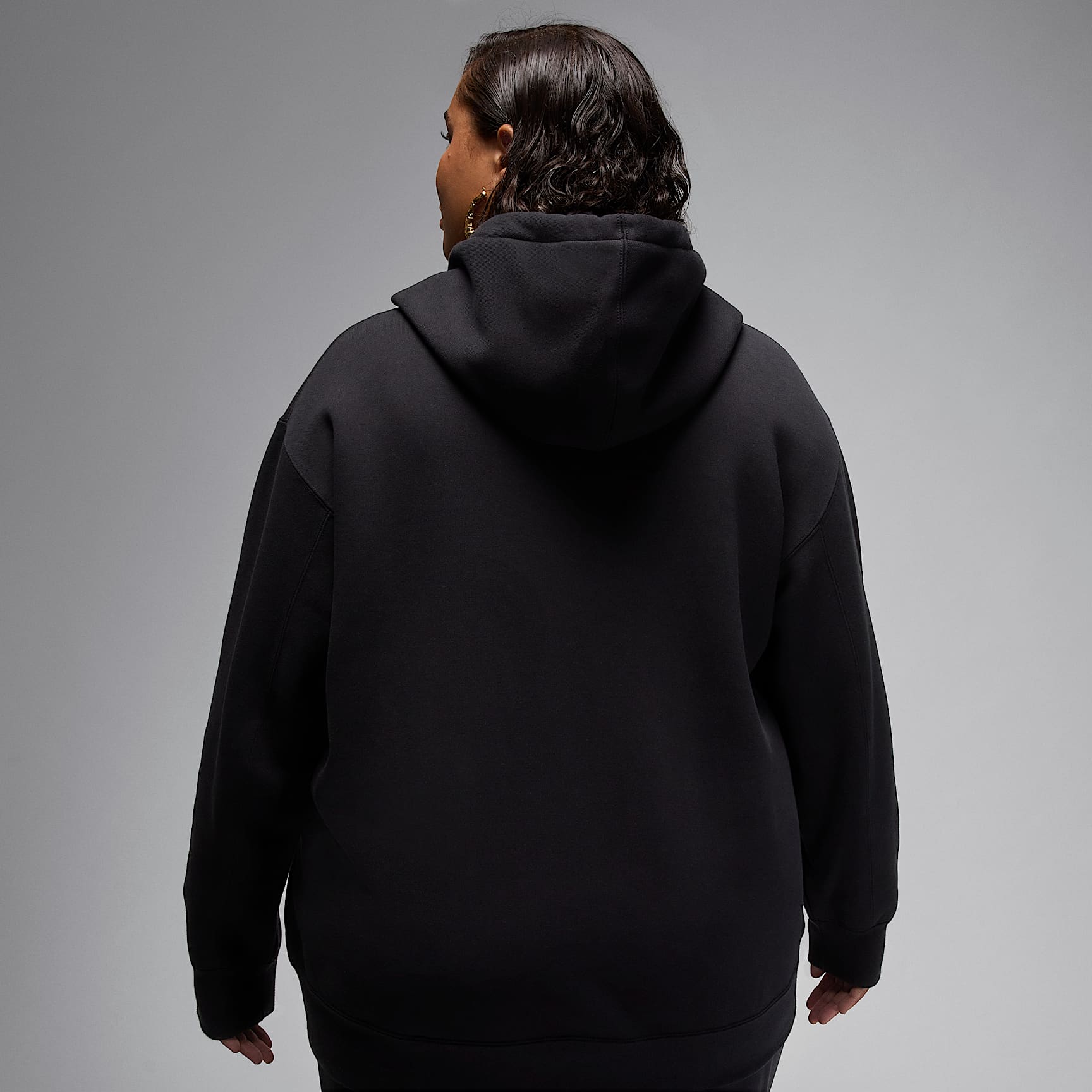 Jordan Flight Fleece Women's Satin-Lined Pullover Hoodie (Plus Size)
