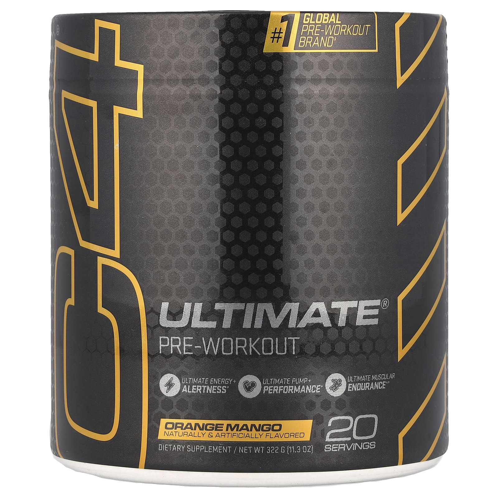 Cellucor, C4 Ultimate Pre-Workout Performance, Апельсин и манго, 11,5 унций (326 г)