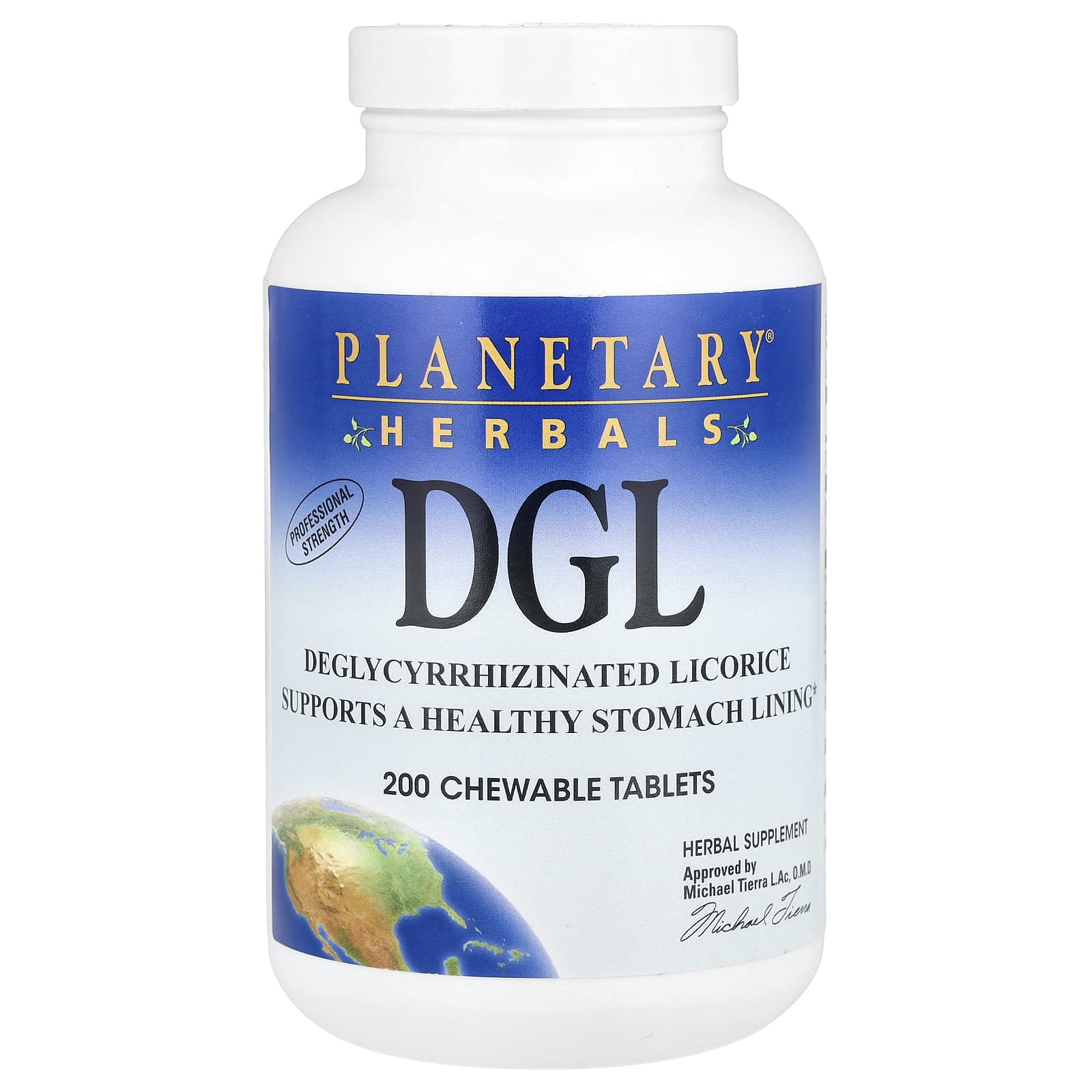Planetary Herbals, DGL, глицирризинат солодки, 200 жевательных таблеток