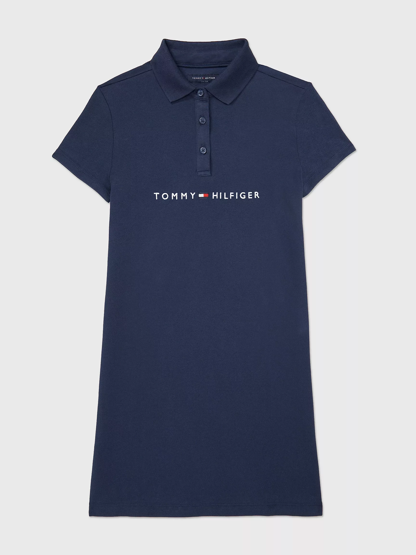 Платье для девочек Tommy Hilfiger, Детское платье-поло с вышитым логотипом Tommy