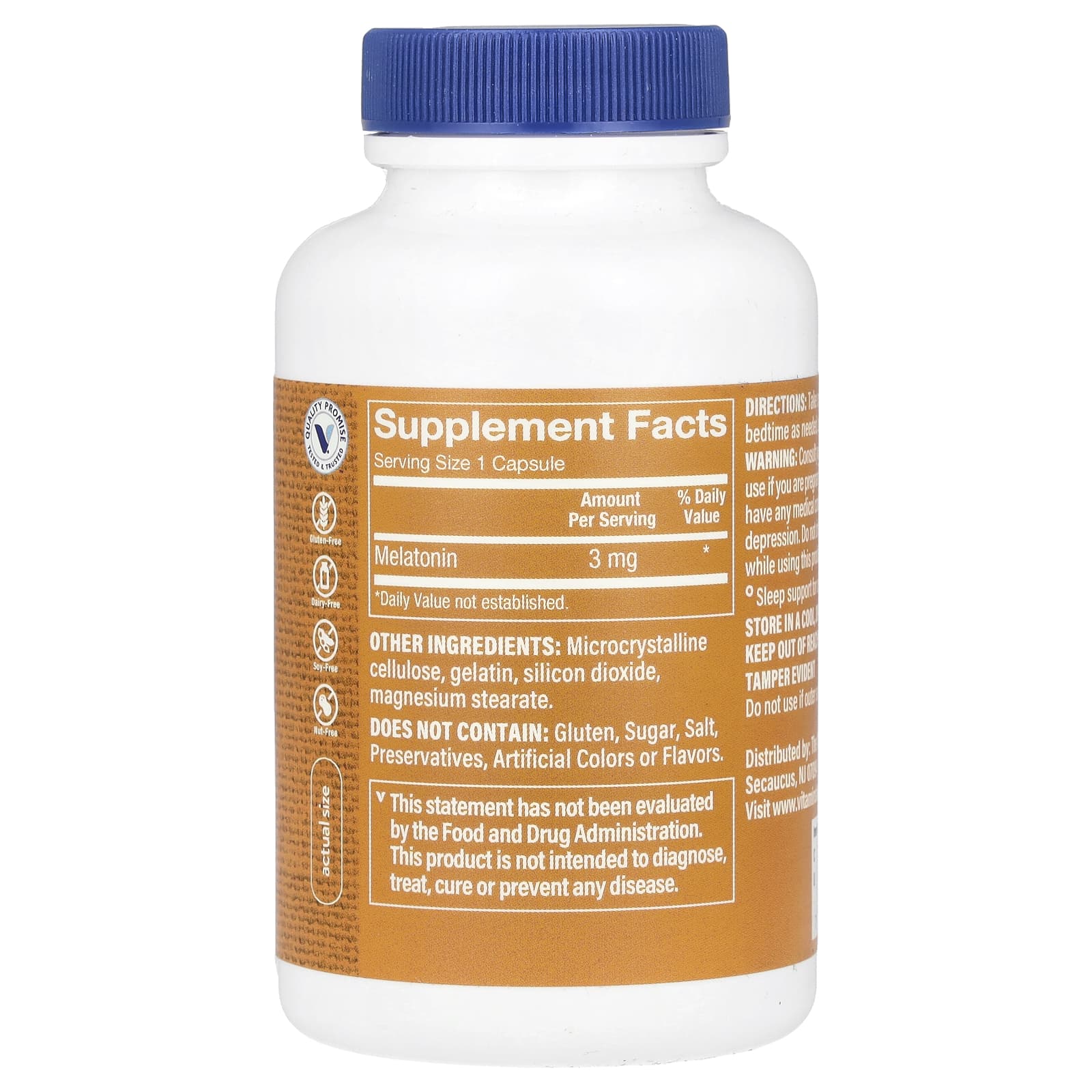 The Vitamin Shoppe, Мелатонин, 3 мг, 240 капсул