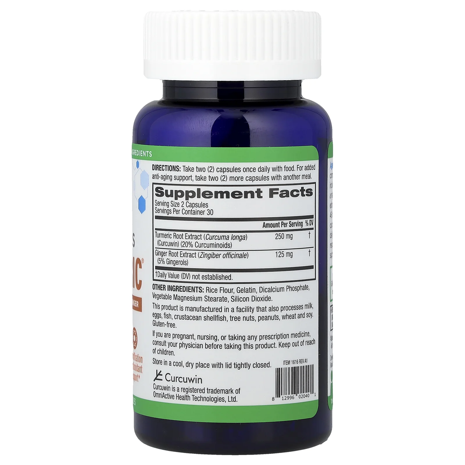 BioTRUST, Ageless Turmeric®, 60 капсул