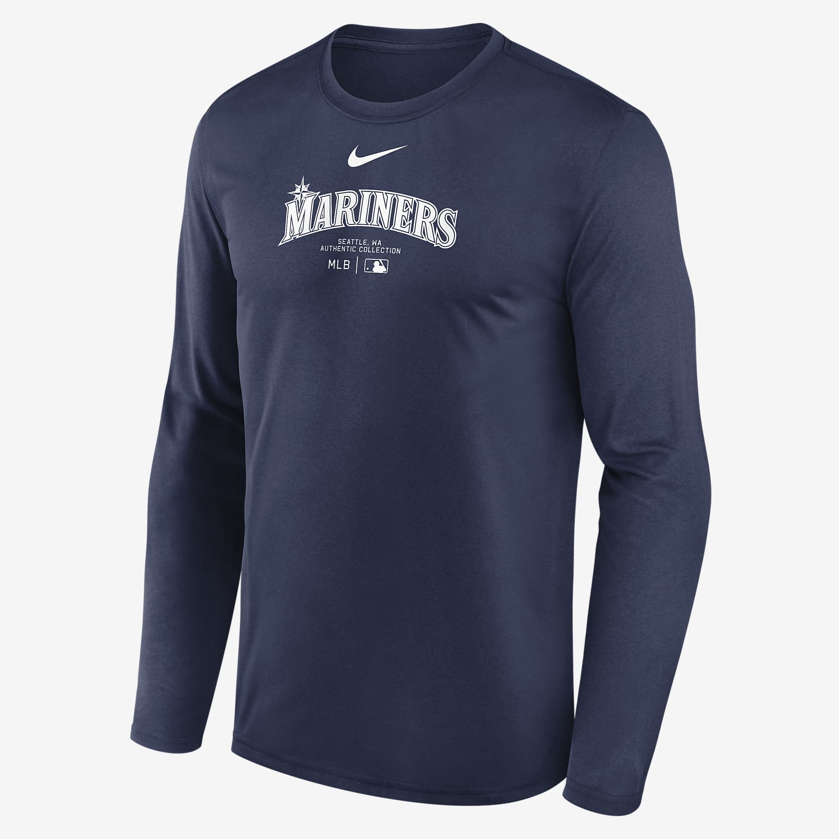 Seattle Mariners Authentic Collection Practice Men's Nike Dri-FIT MLB Long-Sleeve T-Shirt