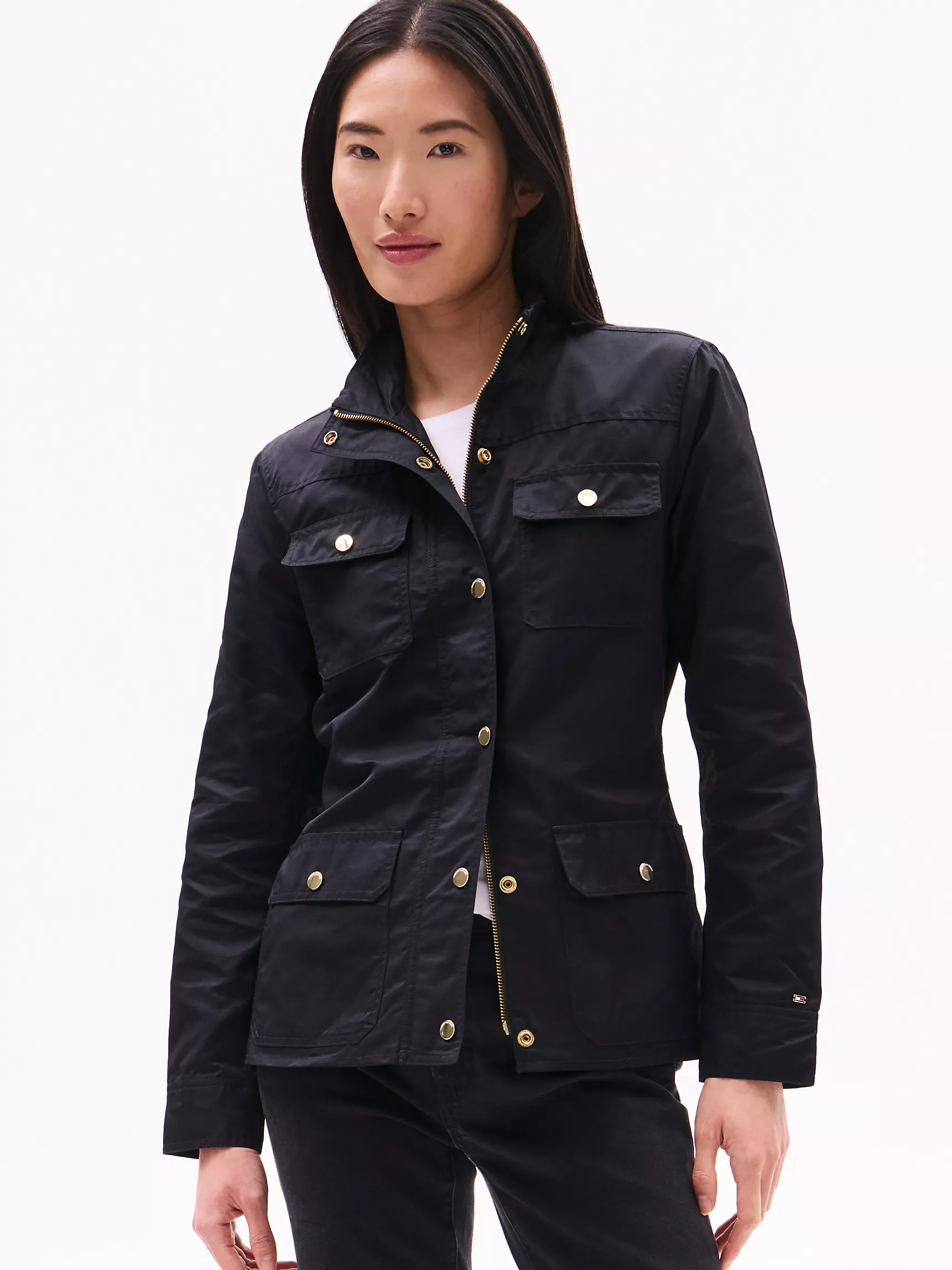 Женская куртка Tommy Hilfiger, Вощёная утилитарная куртка
