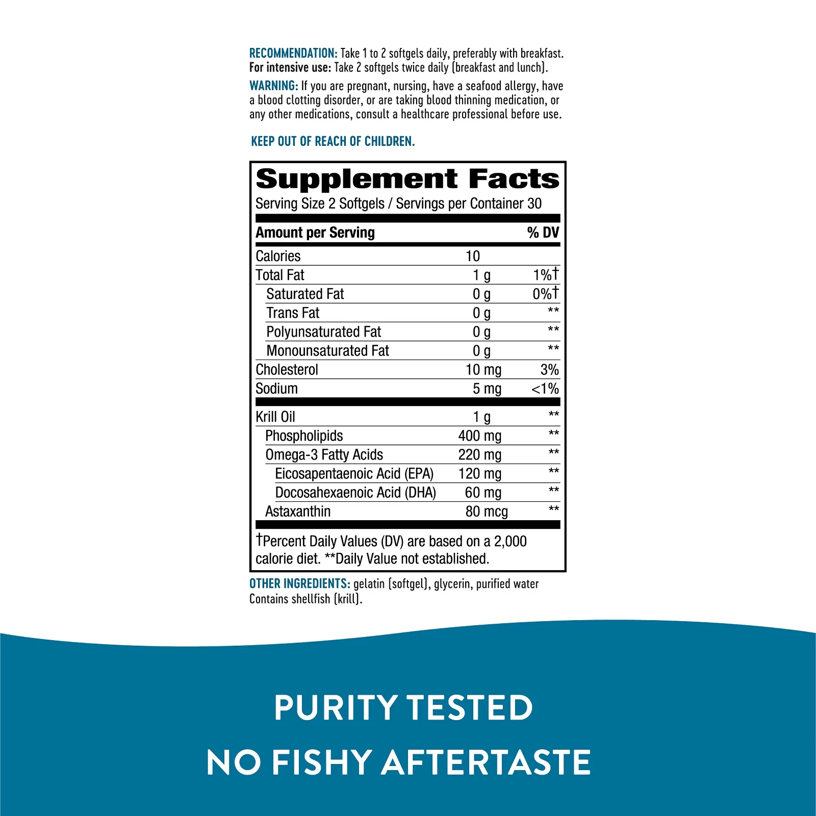 Nature's Way, масло криля, 60 капсул