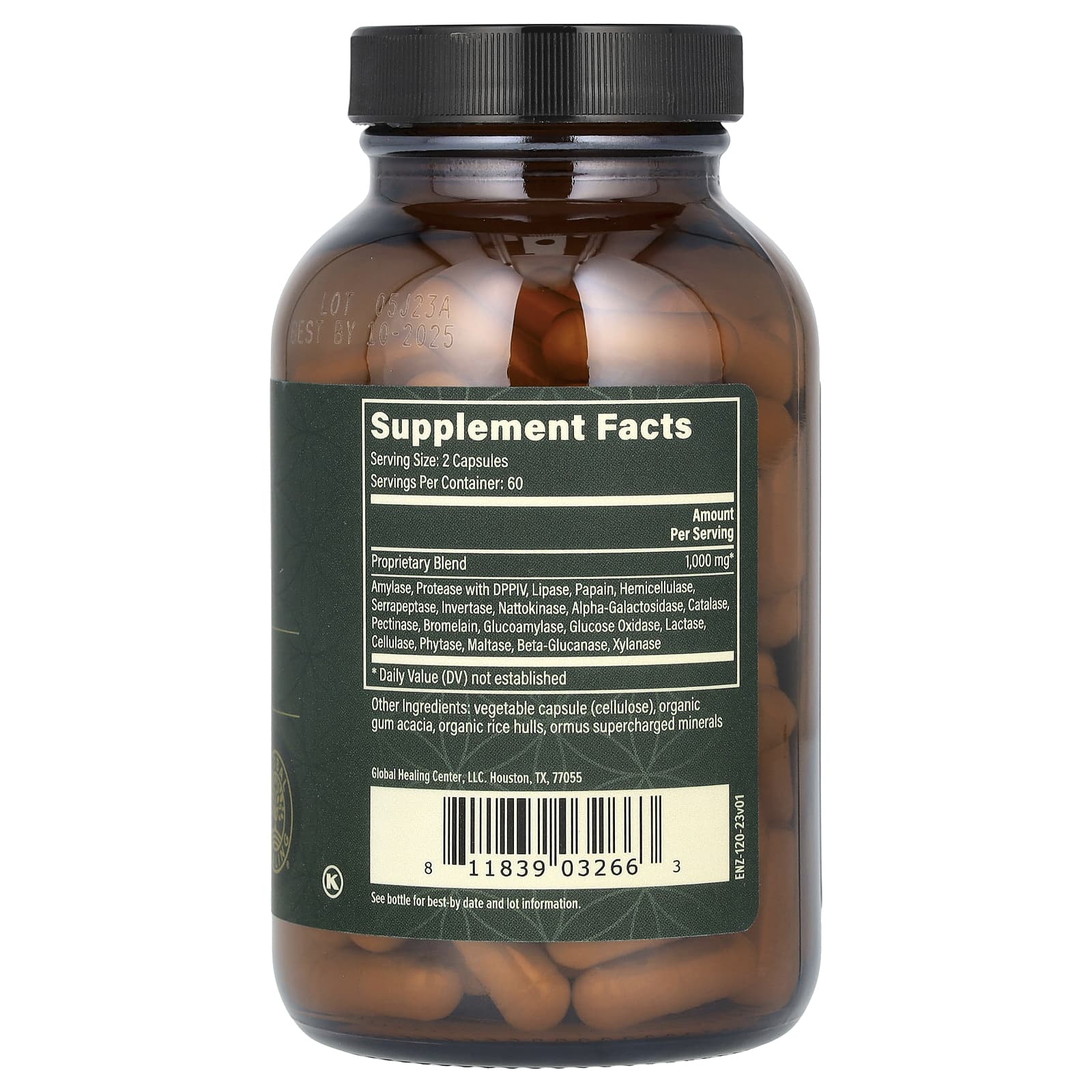 Global Healing, Ultimate Enzymes`` 120 капсул