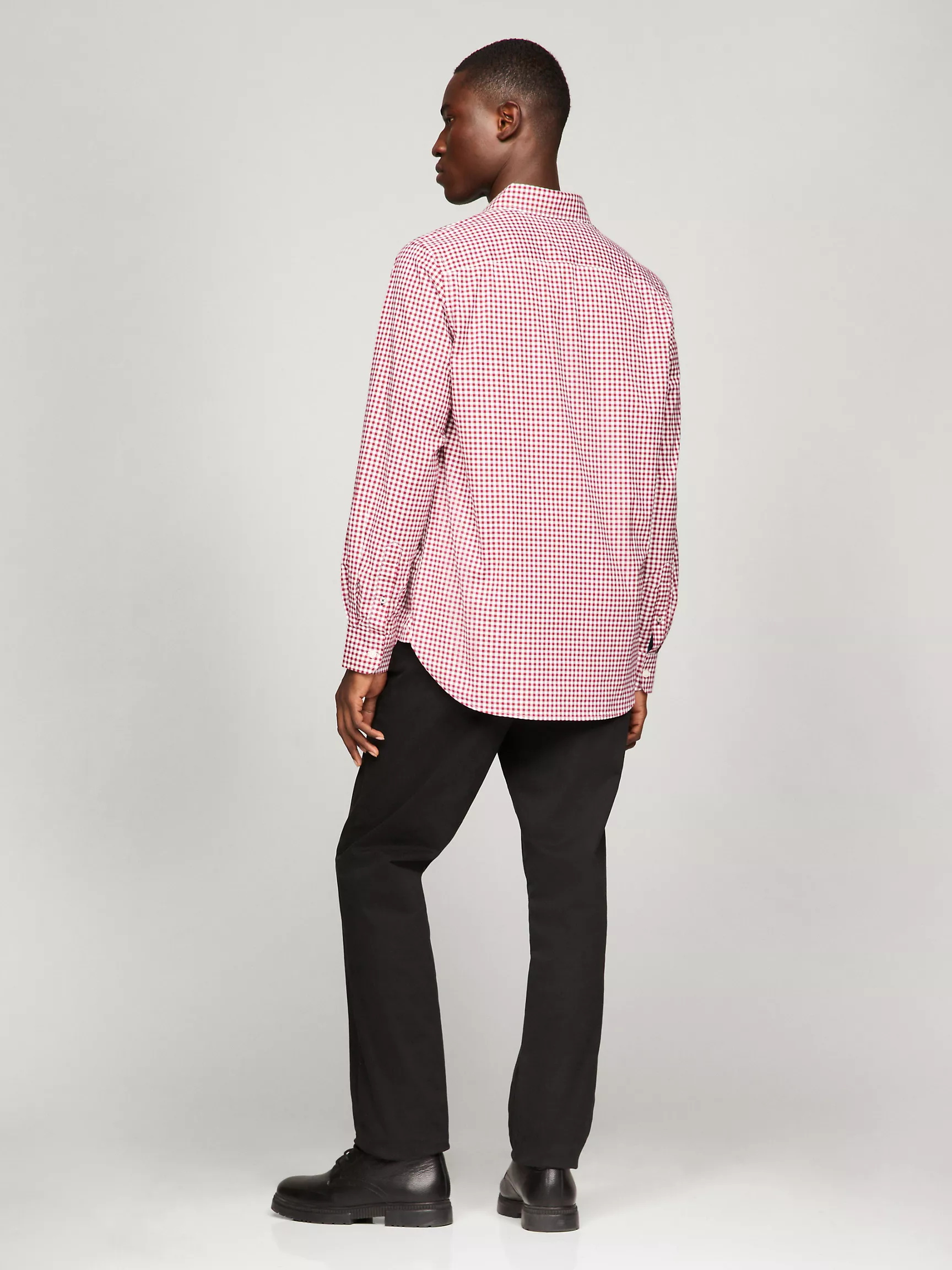 Мужская рубашка Tommy Hilfiger, Рубашка стандартного кроя THFlex из поплина в клетку гингем