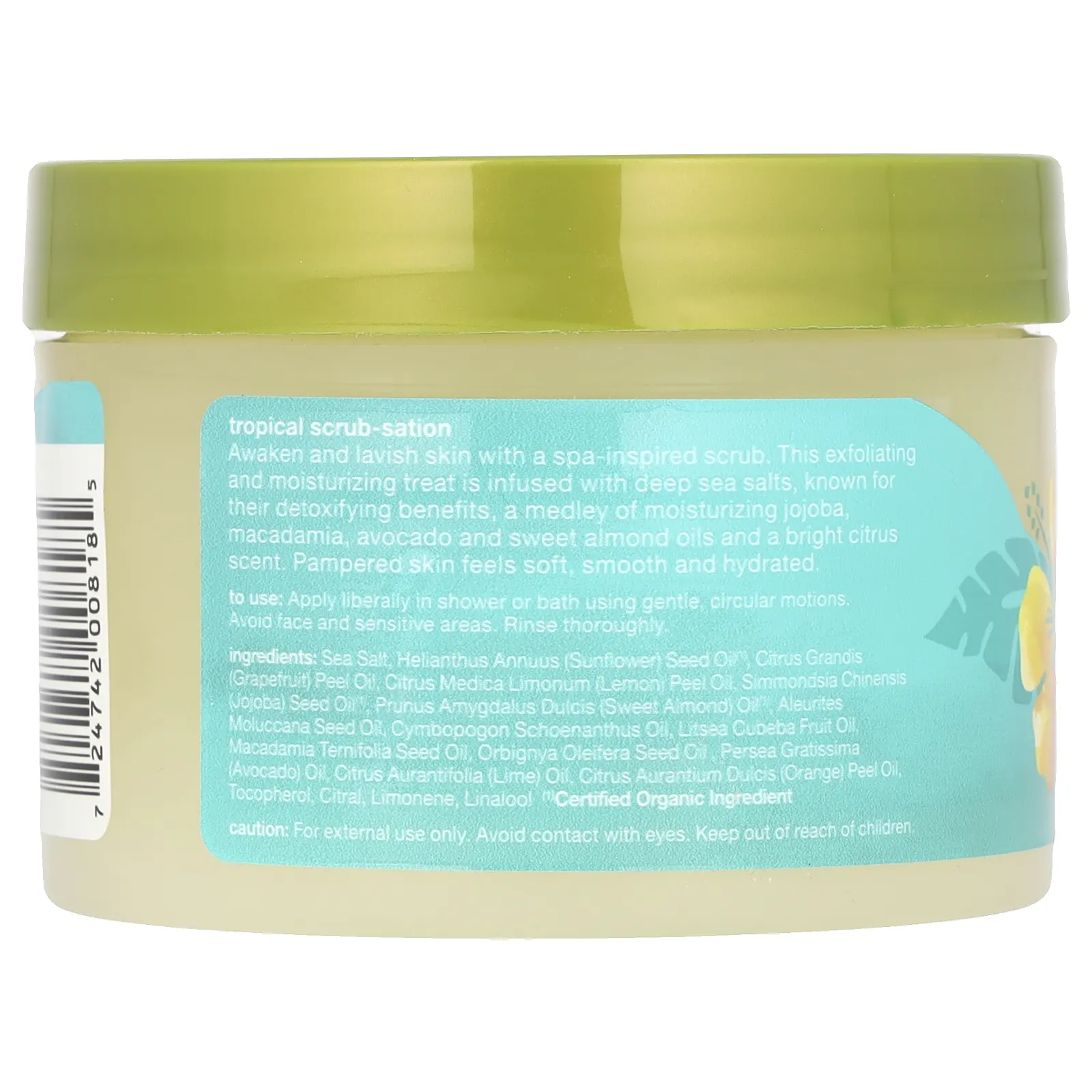 Alba Botanica, скраб для тела с морской солью, 411 г (14,5 унции)