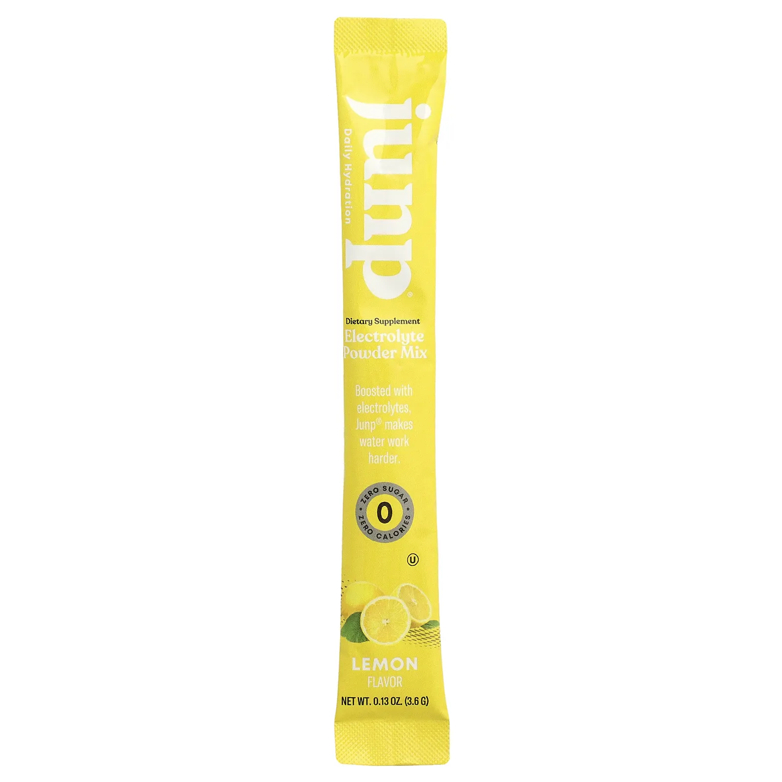 JUNP Hydration, электролитная порошковая смесь, со вкусом лимона, 20 пакетиков по 3,6 г (0,13 унции)