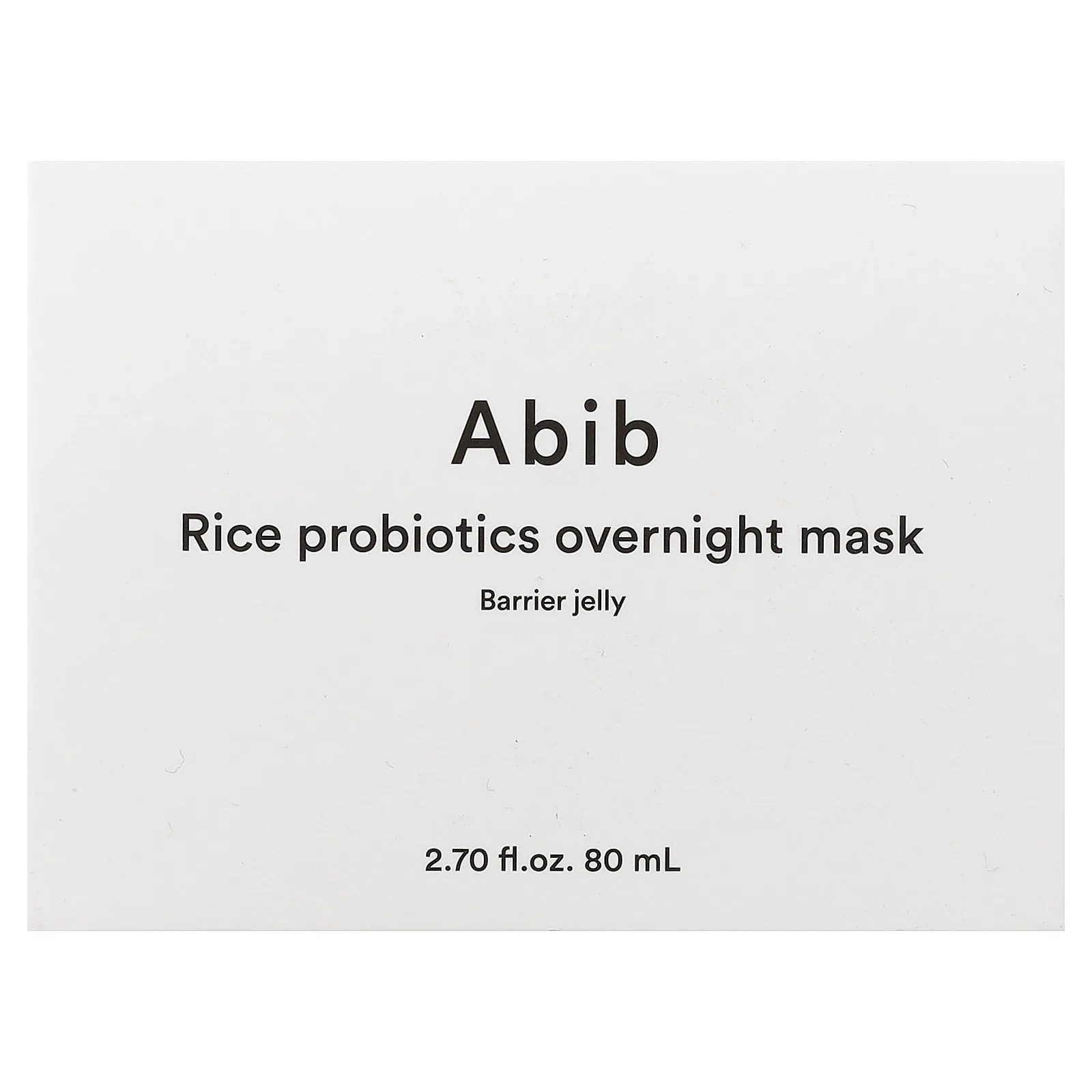 Abib, ночная маска для лица с рисовыми и пробиотиками, барьерное желе, 80 мл (2,7 жидк. унции)