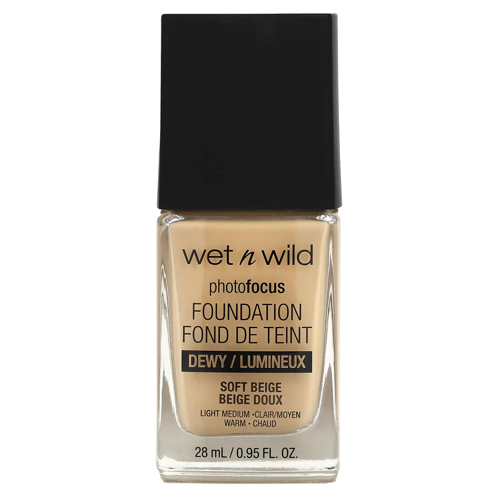 wet n wild, PhotoFocus Foundation, Dewy, мягкий бежевый, 28 мл (0,95 жидк. Унции)