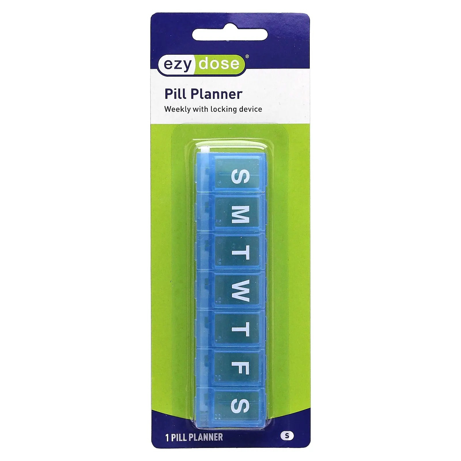 Ezy Dose, еженедельный органайзер для таблеток с замком, маленькие, 1 шт.