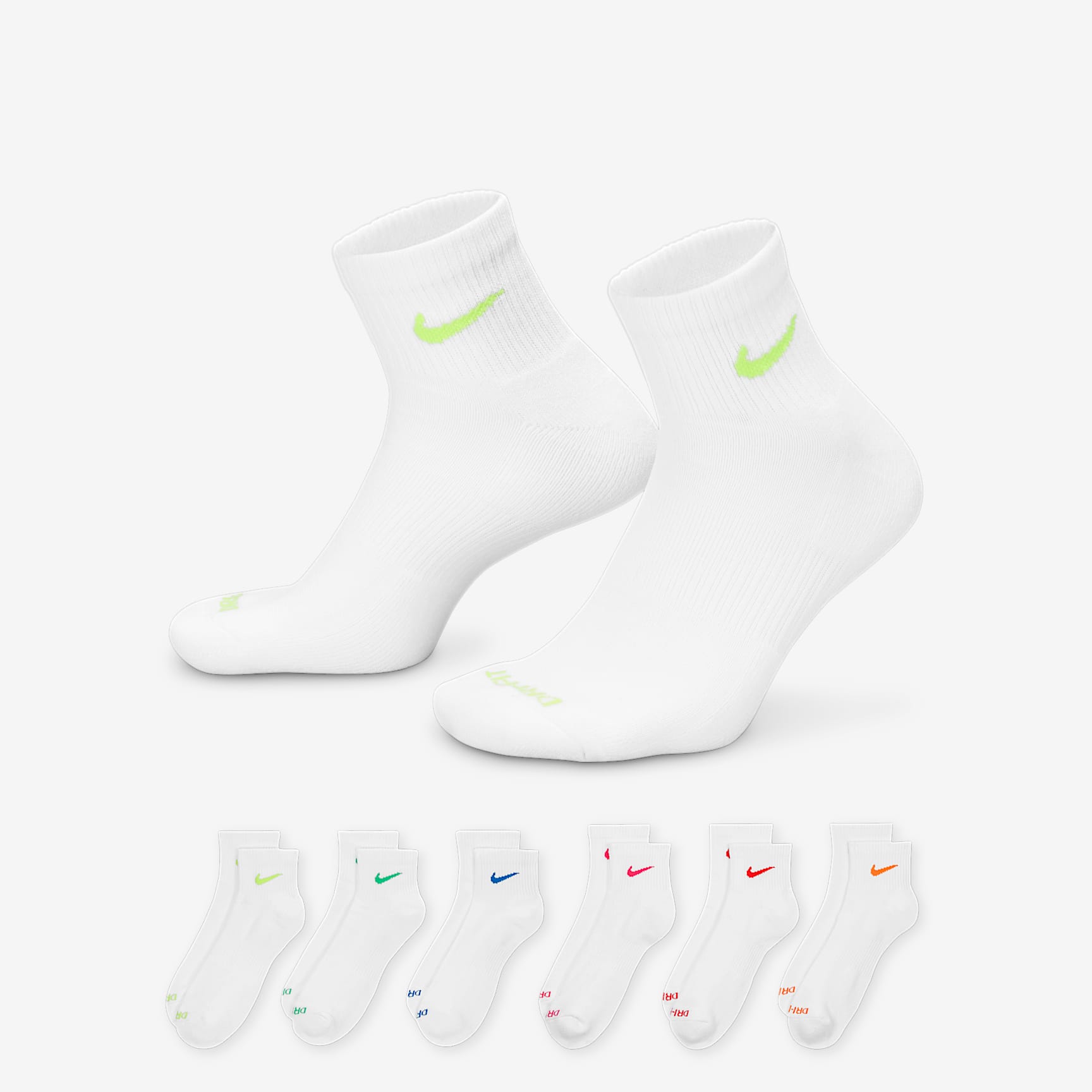 Nike Everyday Plus Cushioned Training Ankle Socks (6 Pairs)