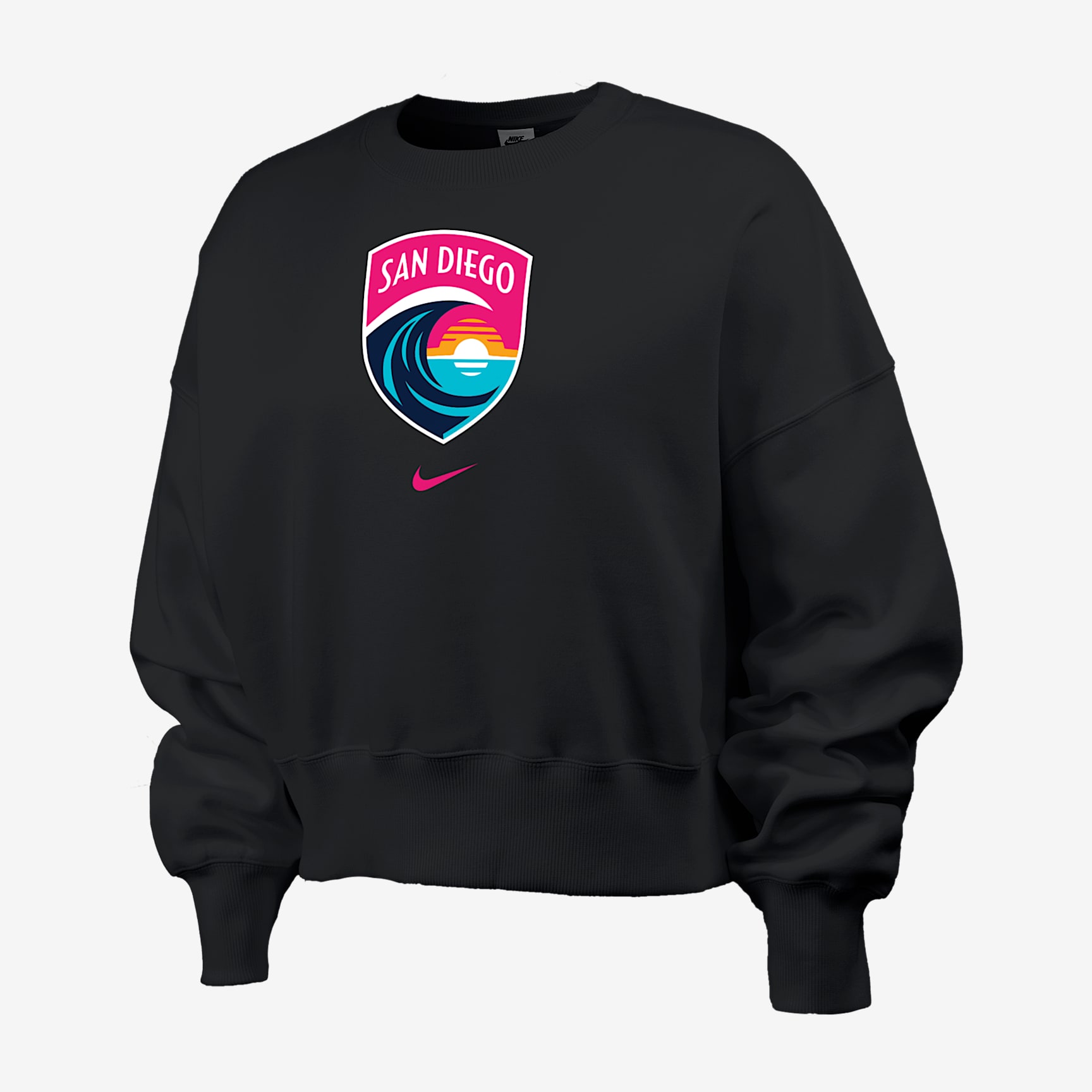 San Diego Wave FC Phoenix Fleece Women's Nike NWSL Crew-Neck Sweatshirt