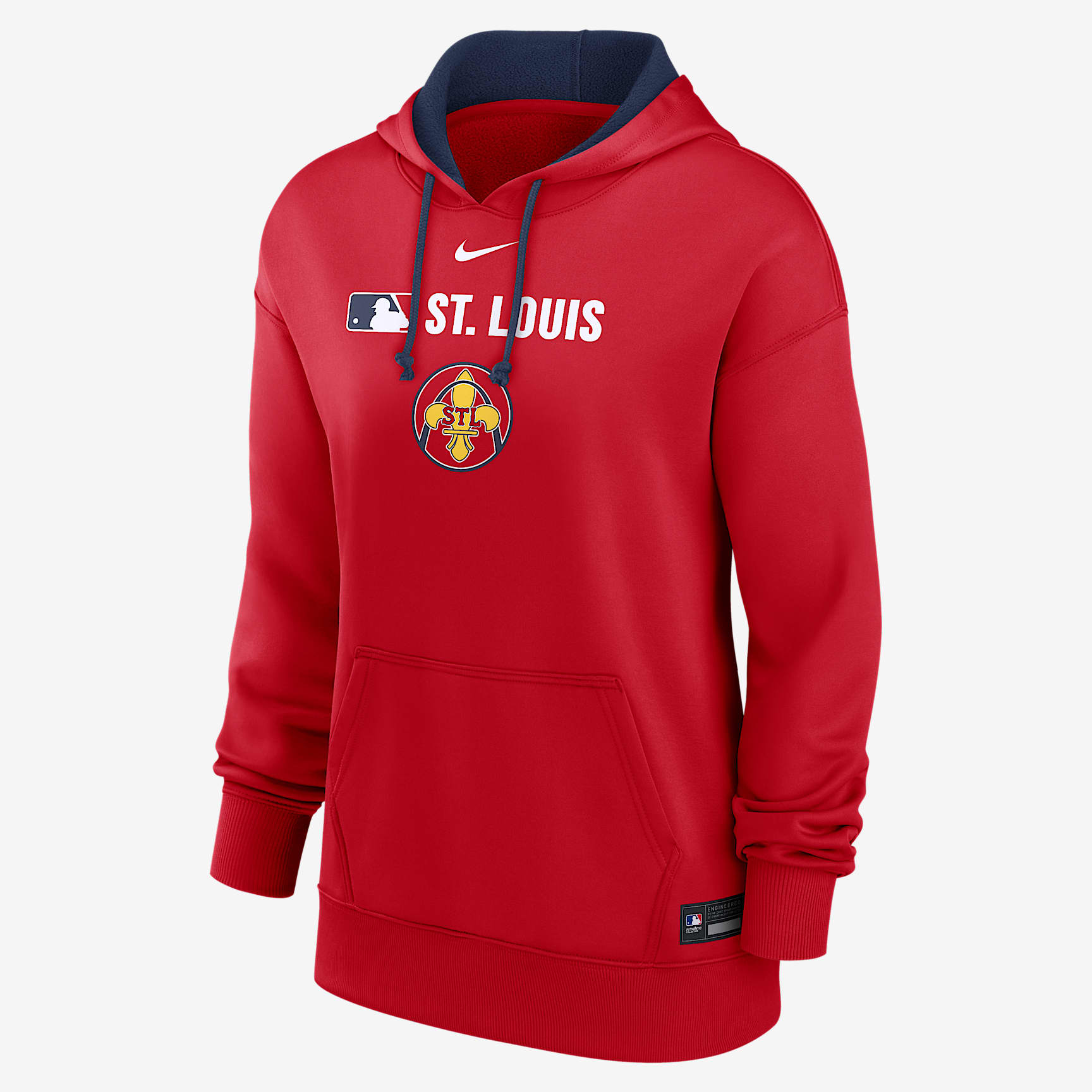 St. Louis Cardinals Authentic Collection City Connect Women's Nike Therma MLB Pullover Hoodie