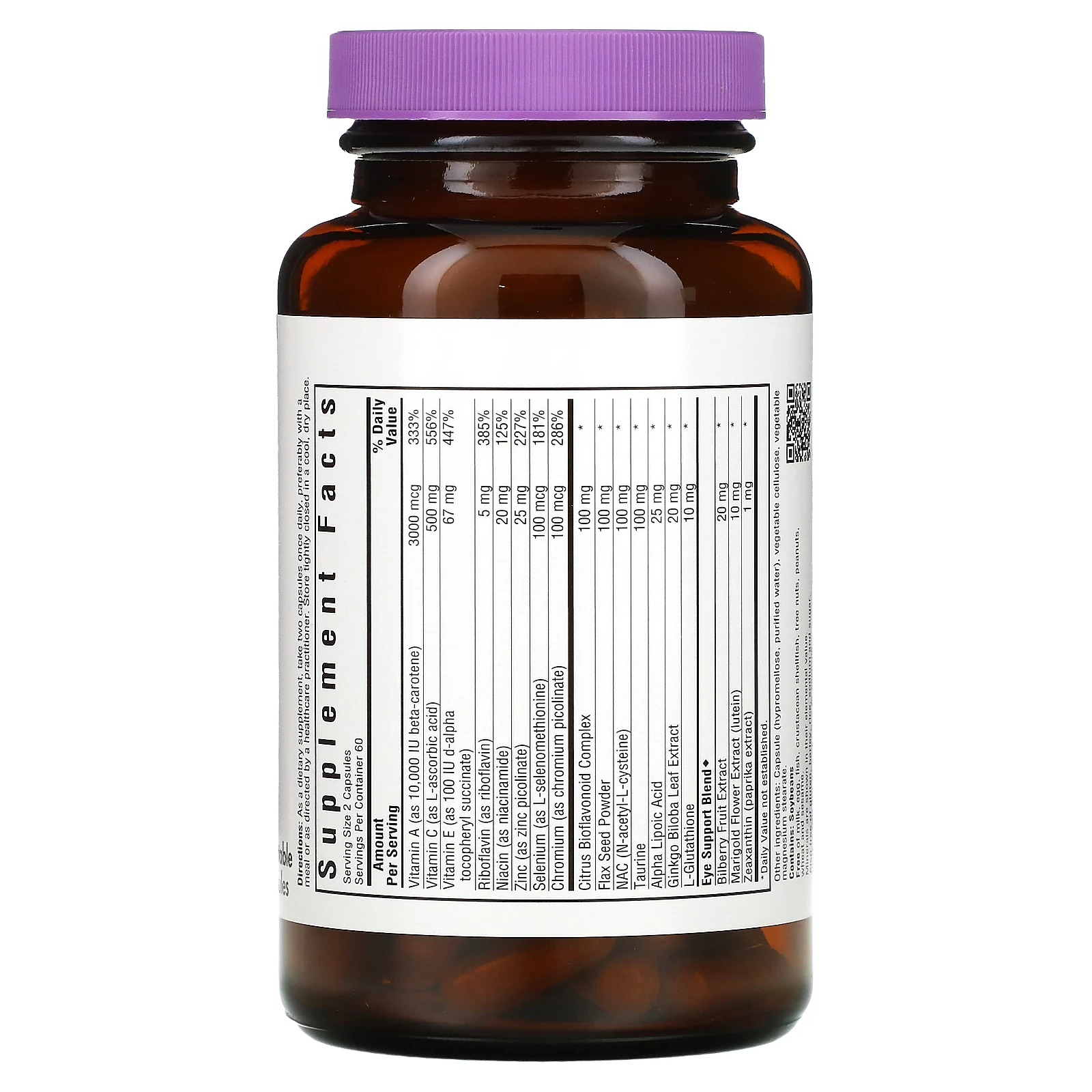 Bluebonnet Nutrition, Антиоксидант для глаз, 120 растительных капсул