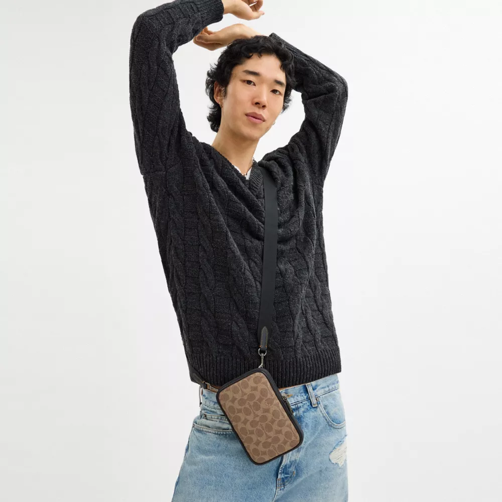 Сумка COACH Aden Crossbody Bag In Signature Canvas