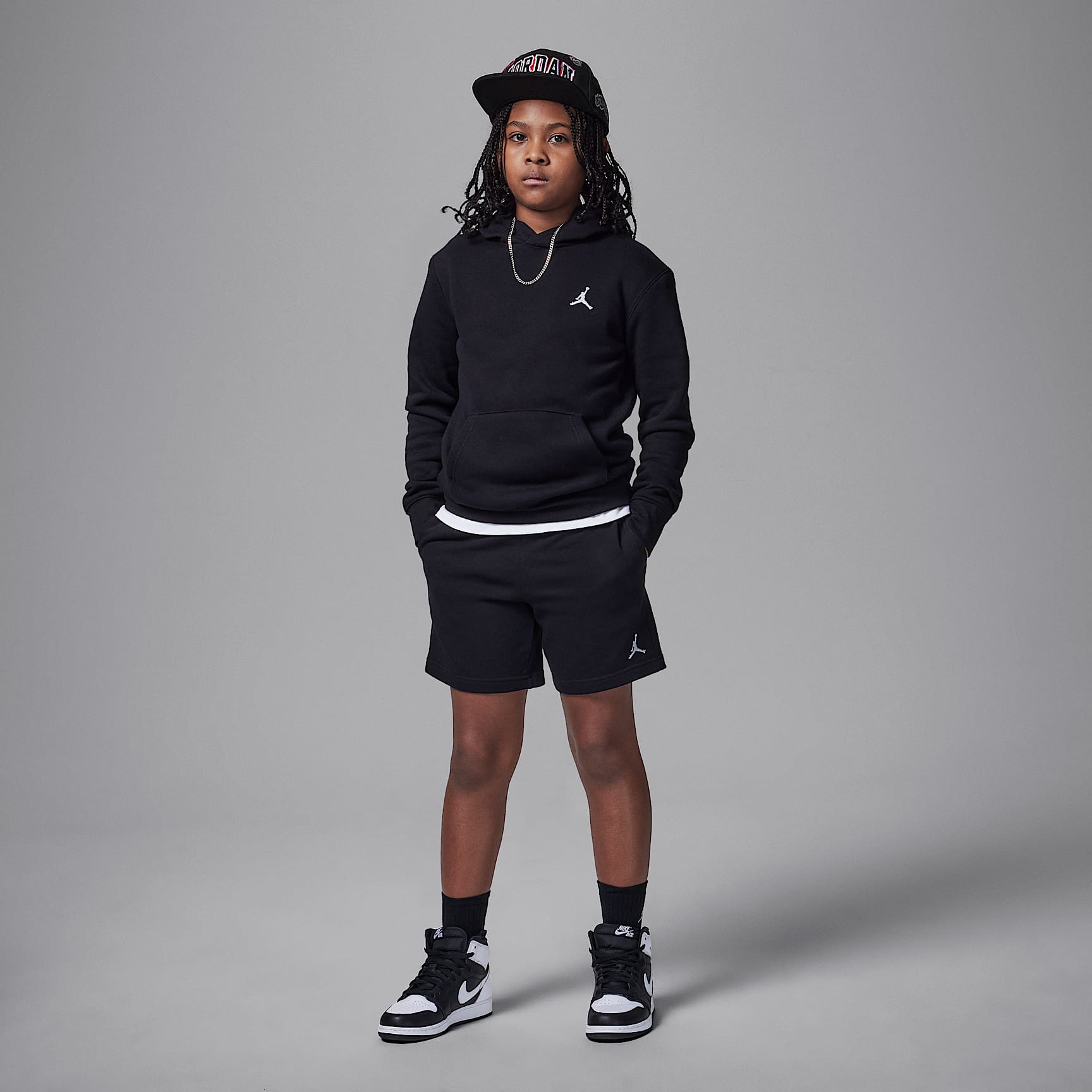 Jordan MJ Brooklyn French Terry Essentials Big Kids' Shorts