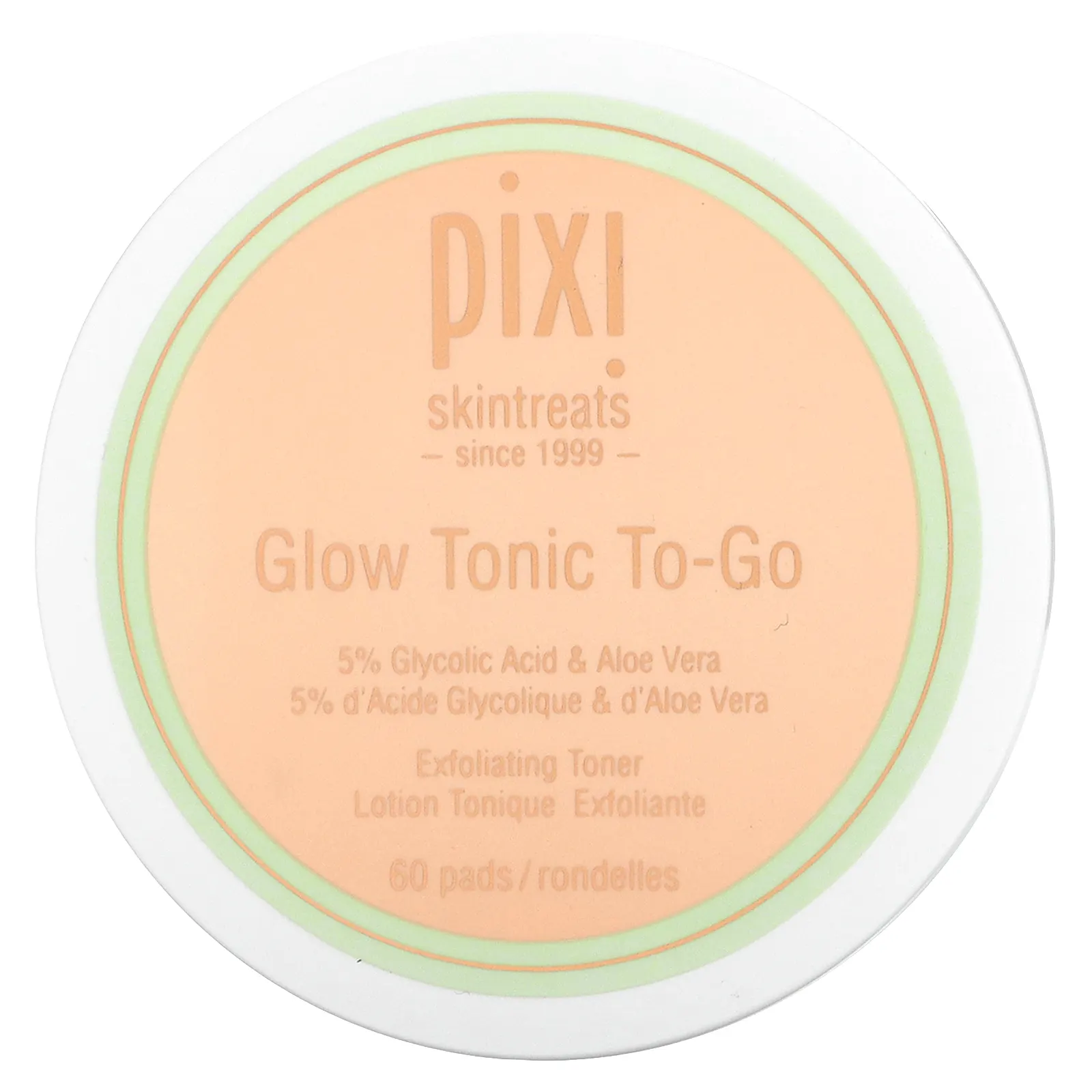 Pixi Beauty, Сияющий тоник  На бегу , 60 подушечек