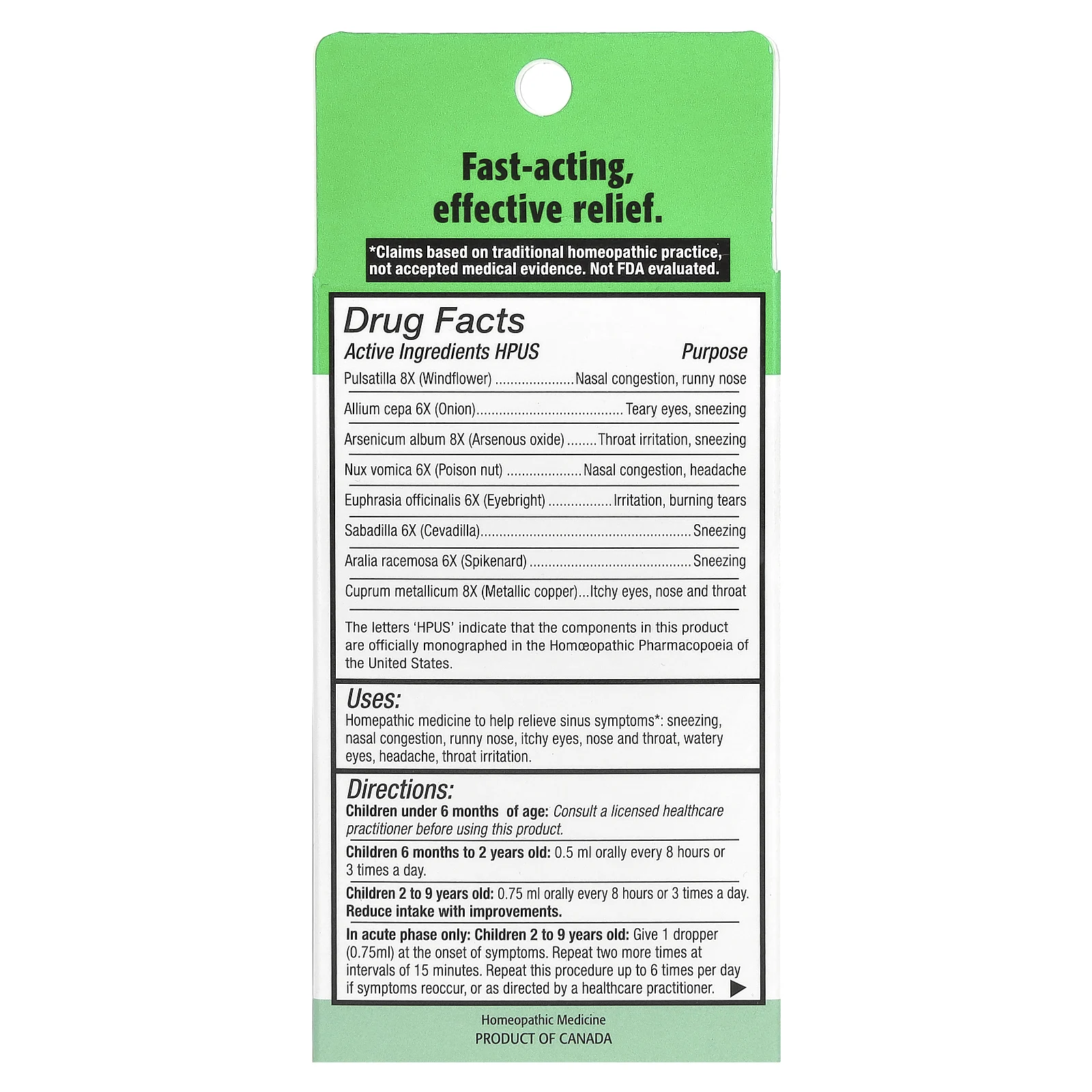 Homeolab USA, Kids Relief, жидкость для полости носа, для детей 0–9 лет, со вкусом малины, 25 мл (0,85 жидк. Унции)