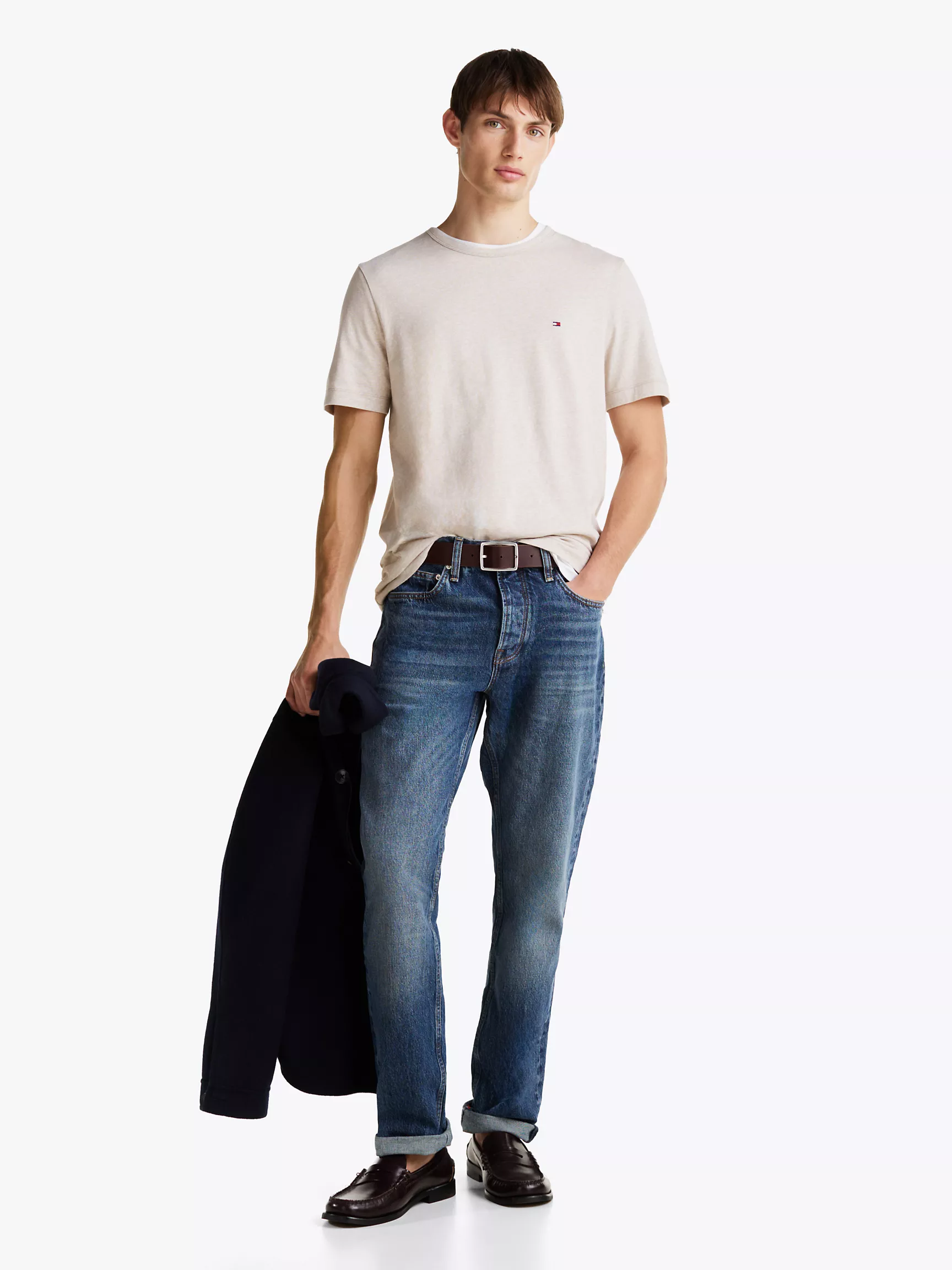 Мужская футболка Tommy Hilfiger, Хлопково-льняная футболка