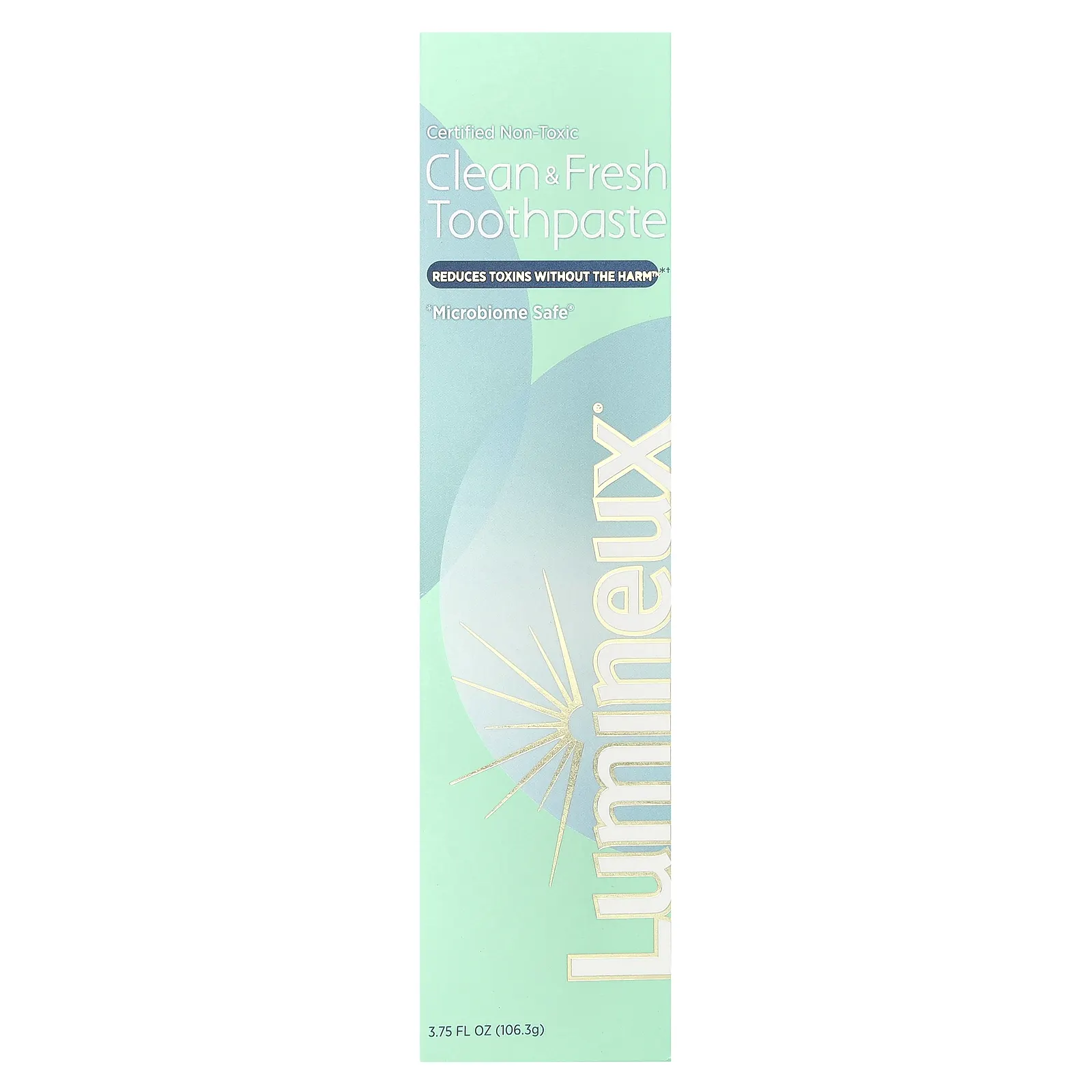 Lumineux Oral Essentials, Сертифицированная нетоксичная чистая и свежая зубная паста, мята, 106 г (3,75 унции)