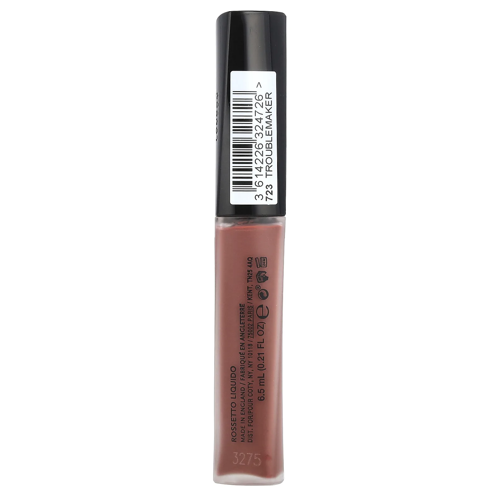 Rimmel London, Stay Matte, Liquid Lip Colour, 723 Troublemaker, 0.21 fl oz (6.5 ml)