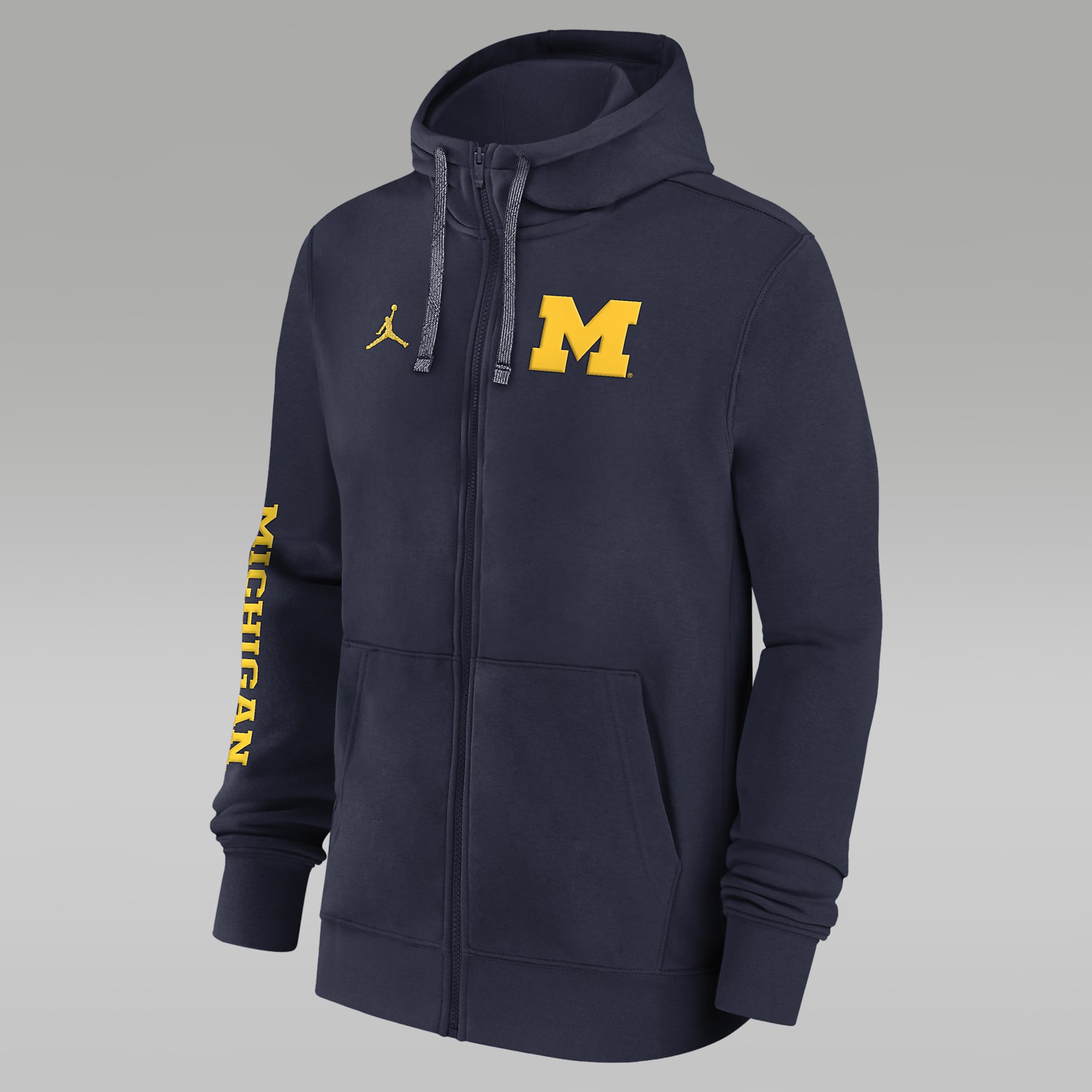 Michigan Wolverines Sideline Team Issue Men's Jordan College Full-Zip Hoodie