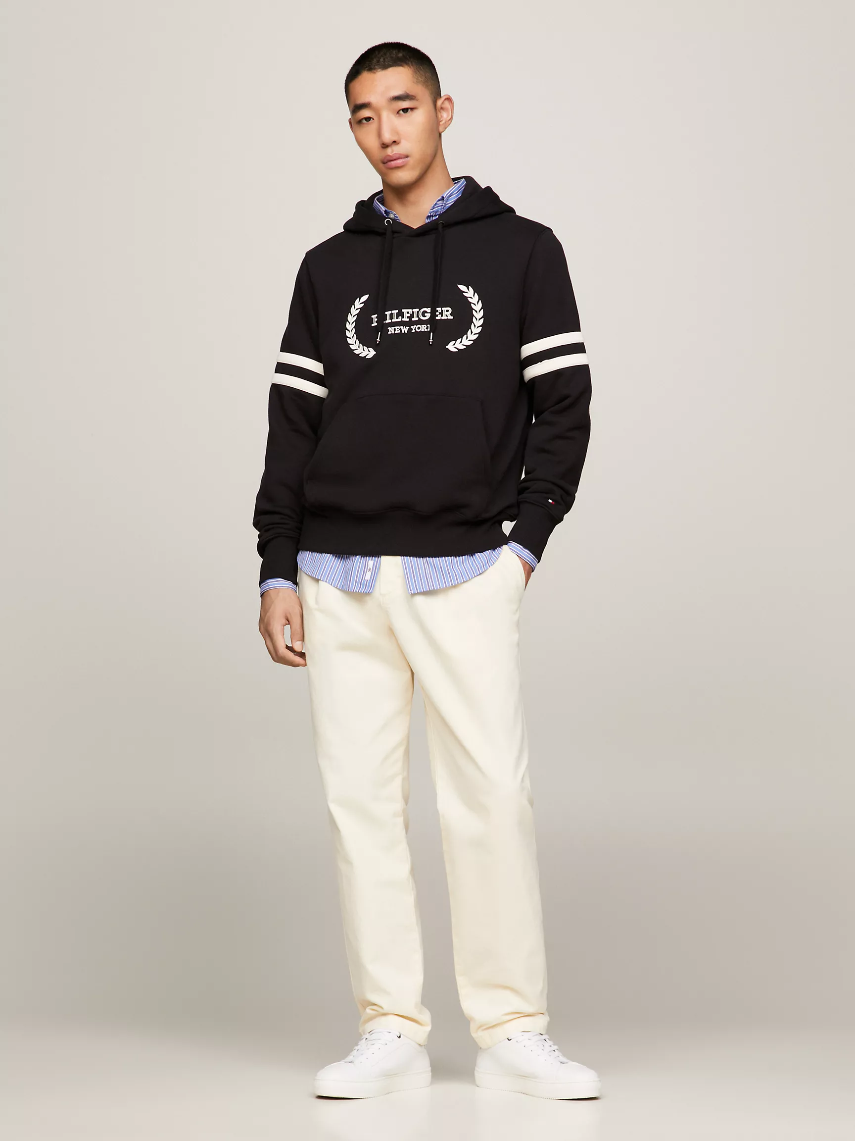 Мужское худи Tommy Hilfiger, Худи с вышитым логотипом Hilfiger Laurel