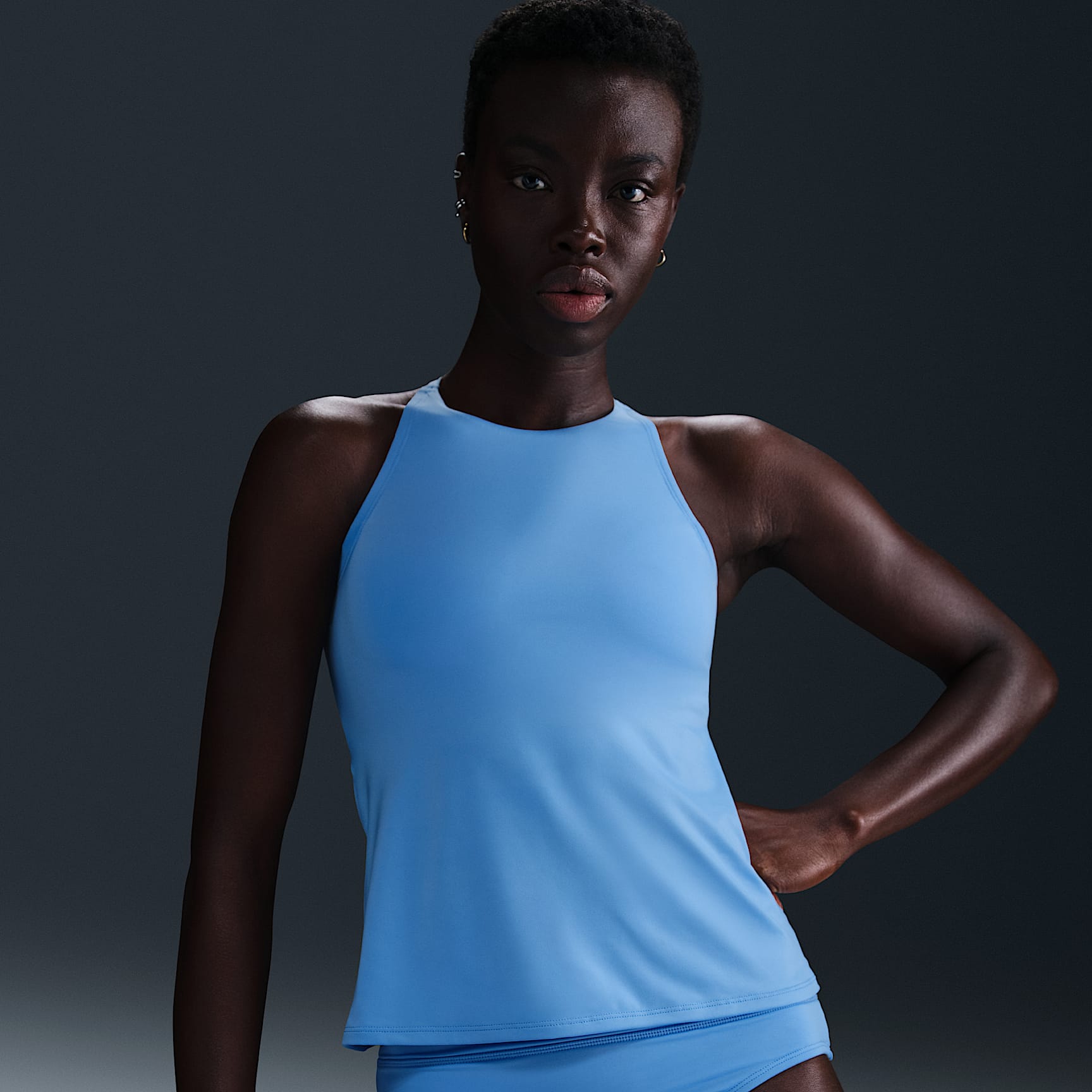 Nike Swim Essential Women's Lace-Up High-Neck Tankini