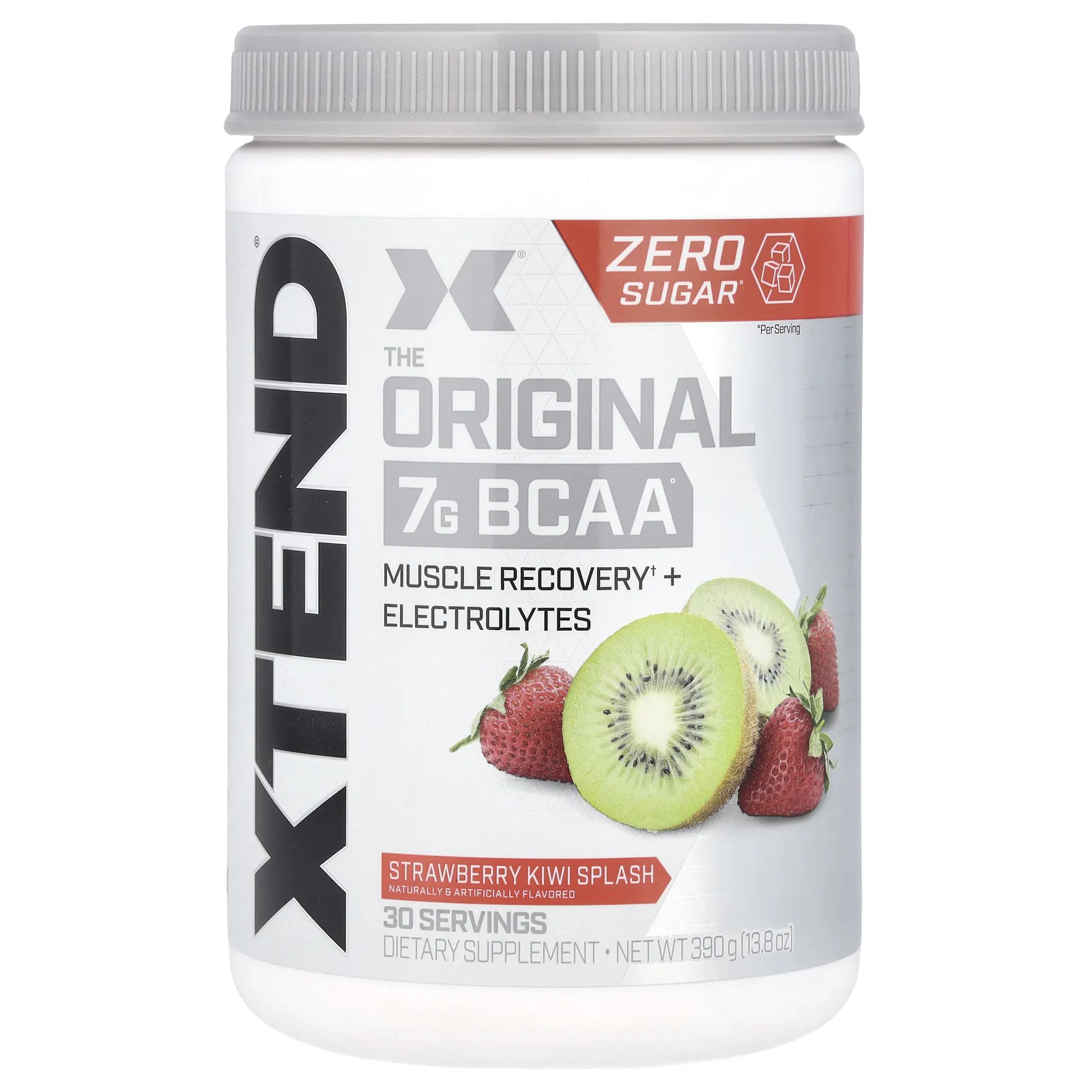 Xtend, The Original, 7 г аминокислот с разветвленной цепью (BCAA), со вкусом клубники и киви, 420 г (14,8 унции)