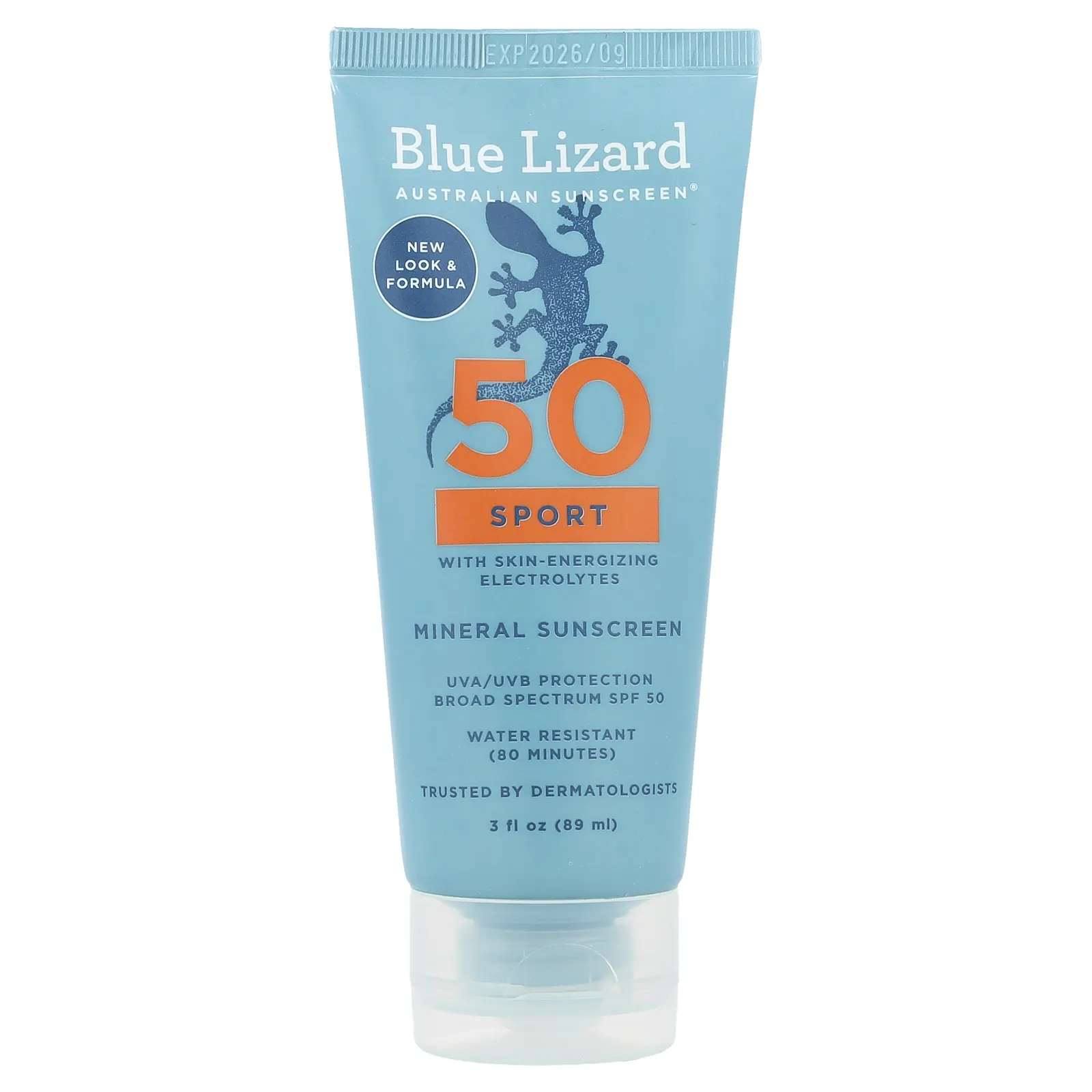 Blue Lizard Australian Sunscreen, солнцезащитное средство, для активных людей, SPF 50, 89 мл (3 жидк. унции)