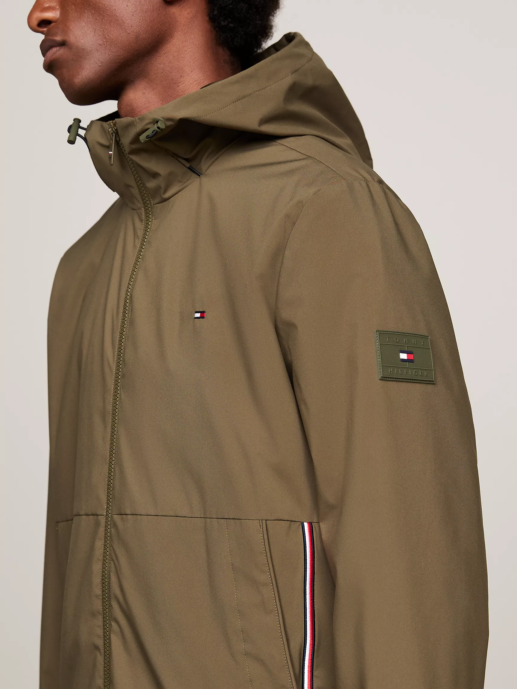Мужская куртка Tommy Hilfiger, Водоотталкивающая куртка с капюшоном