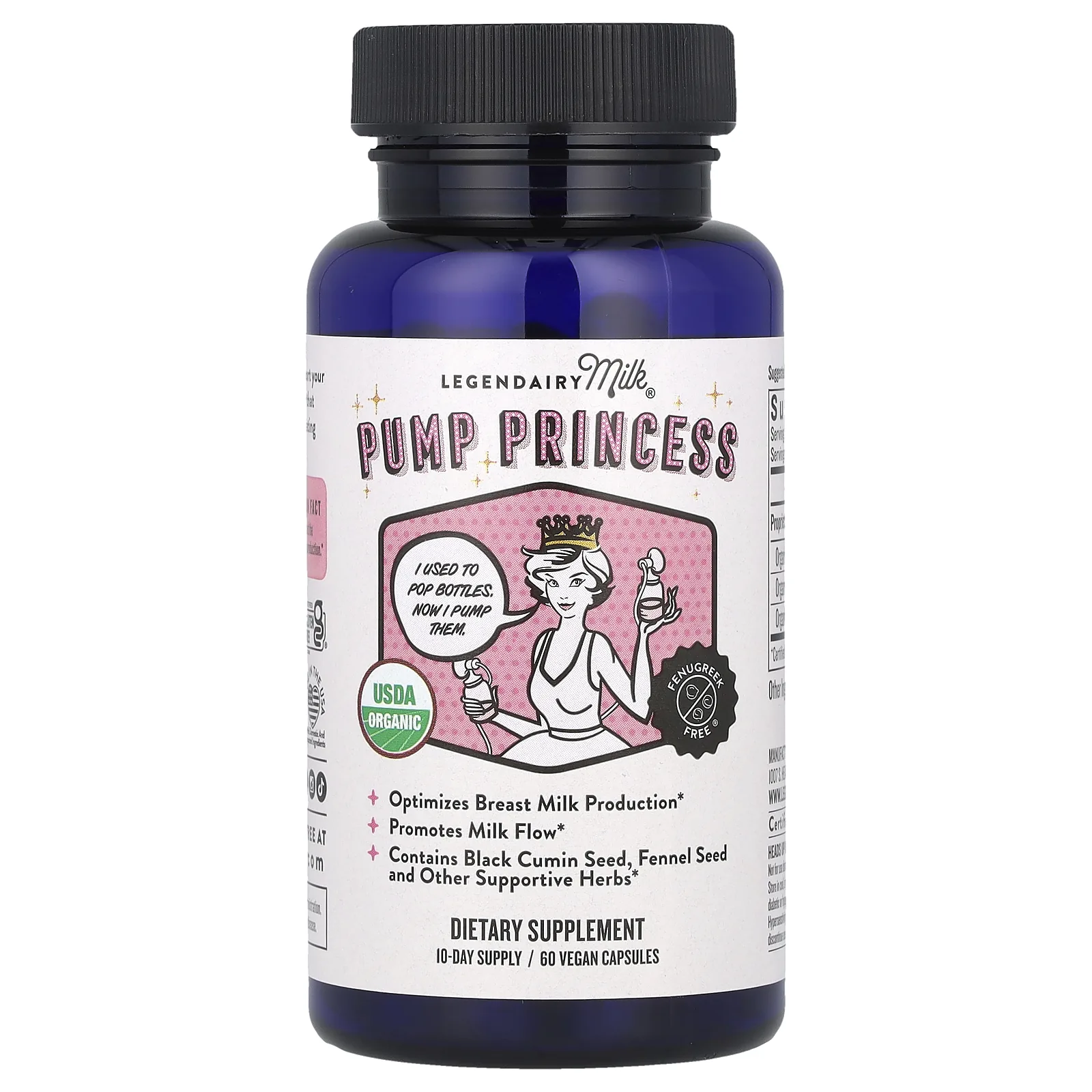 Legendairy Milk, Pump Princess, 60 вегетарианских капсул
