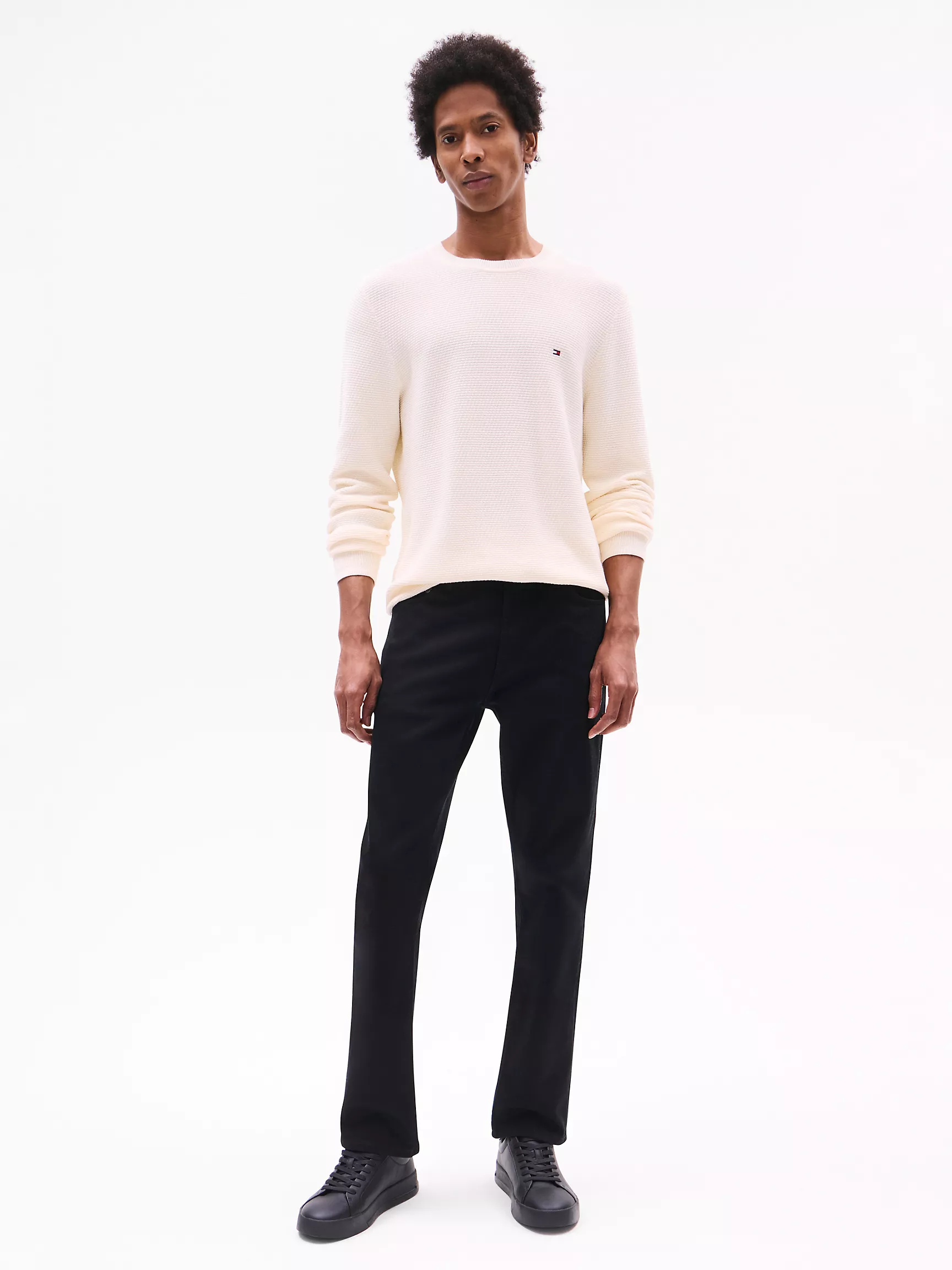 Мужской свитер Tommy Hilfiger, Структурированный свитер с круглым вырезом