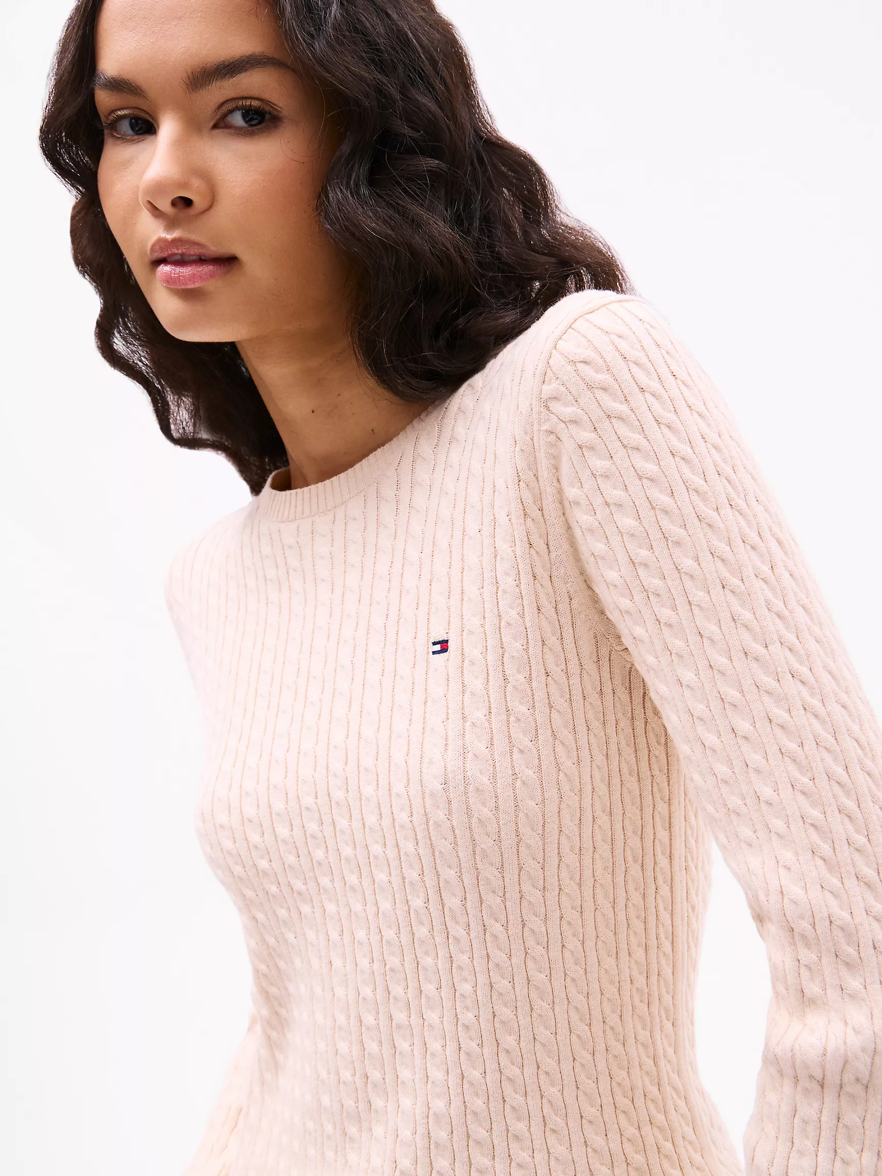 Женский свитер Tommy Hilfiger, Свитер с узором "косы"