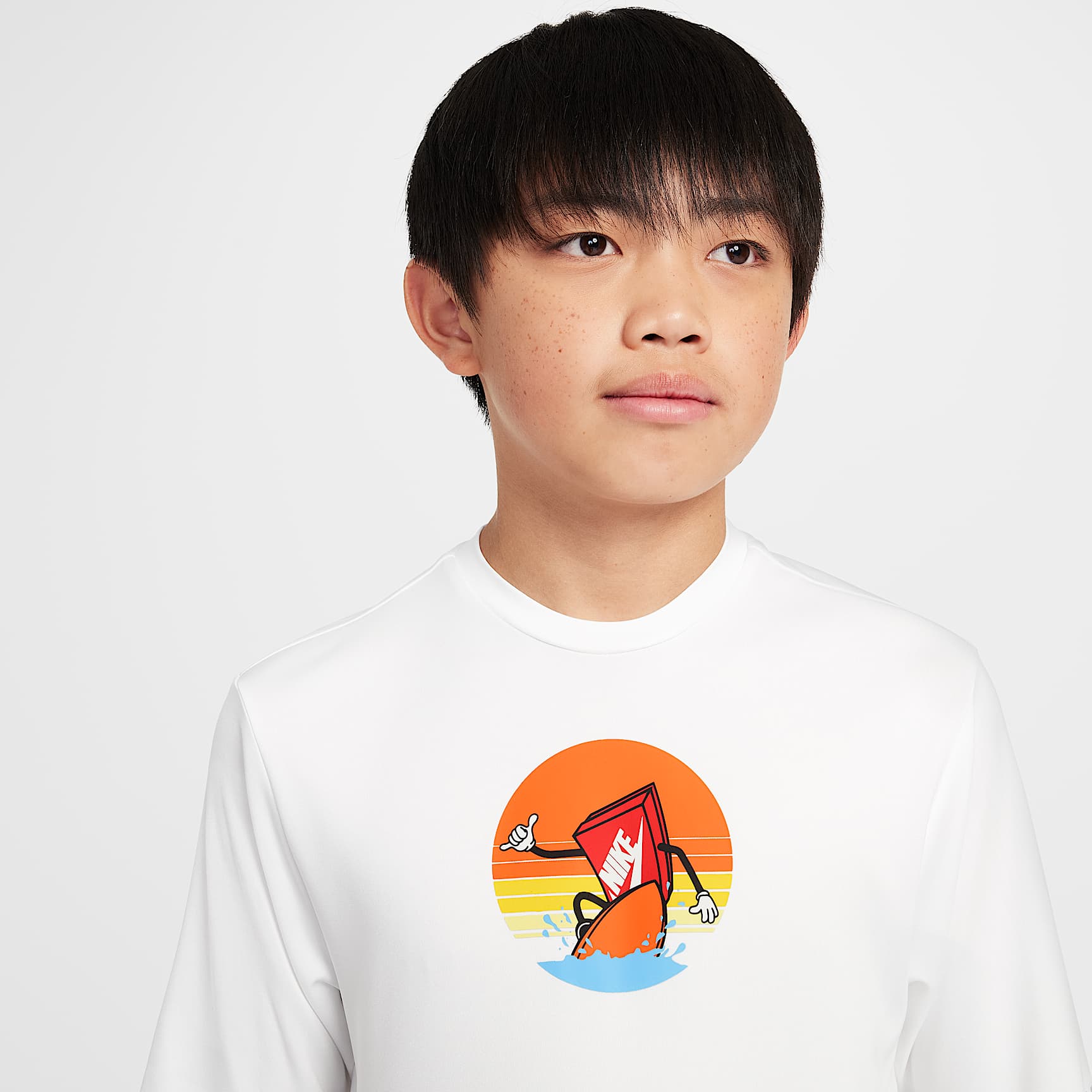 Nike Swim Hydroguard Big Kids' (Boys') Dri-FIT Short-Sleeve Top