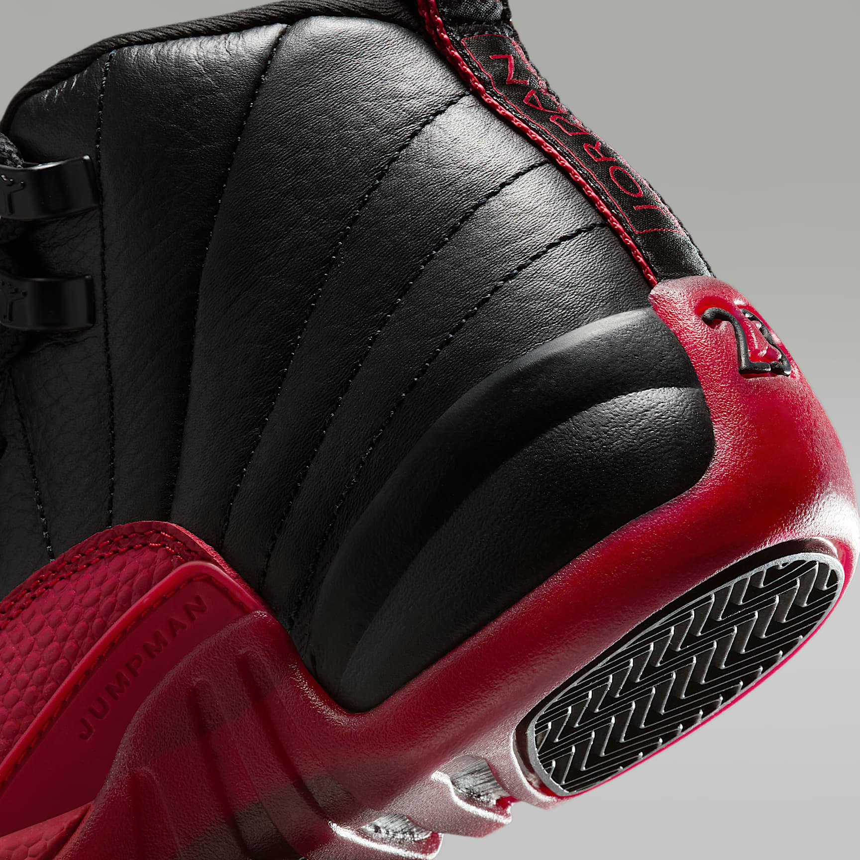 Air Jordan 12 Retro "Black and Varsity Red" Big Kids' Shoes