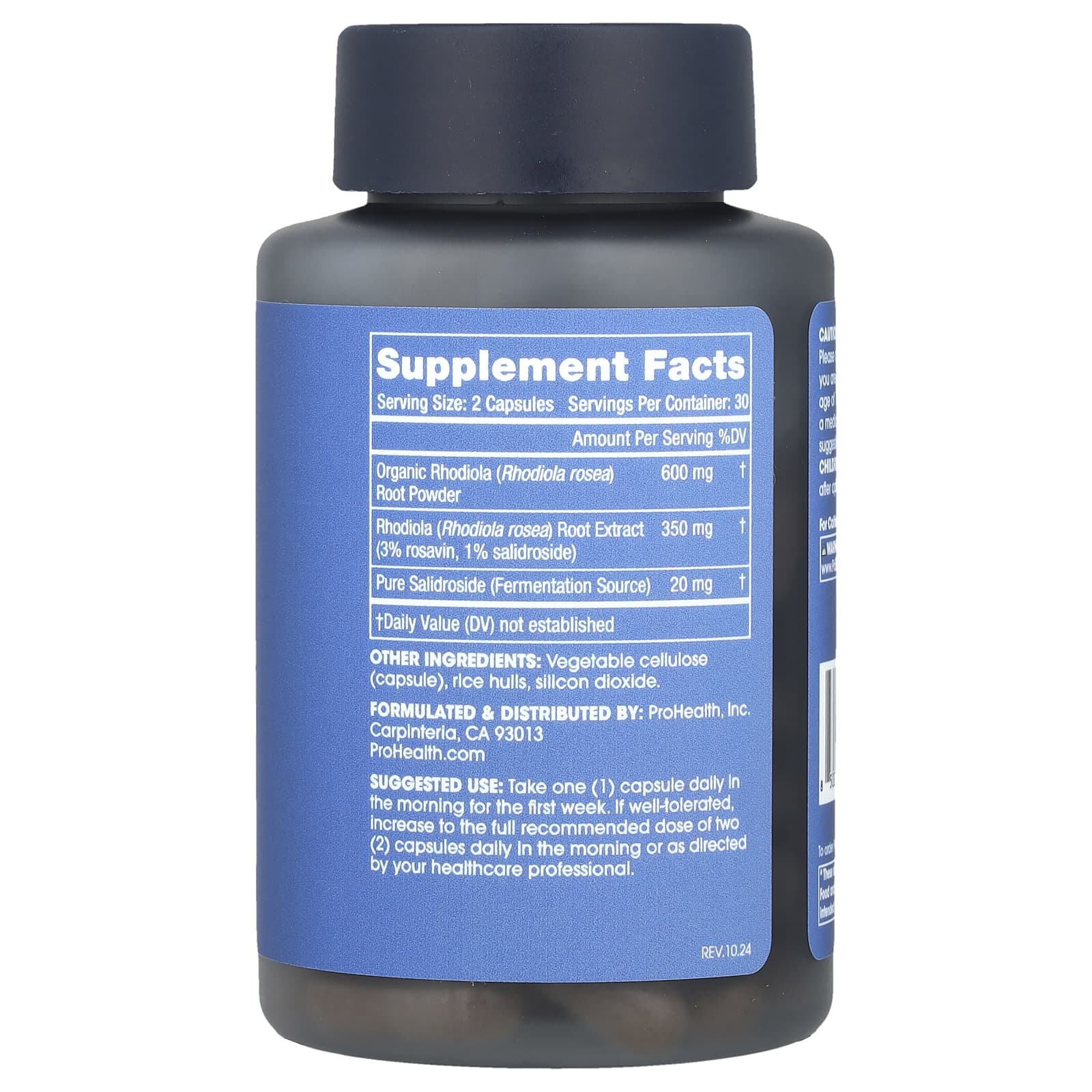 ProHealth Longevity, Родиола полного спектра, 60 капсул