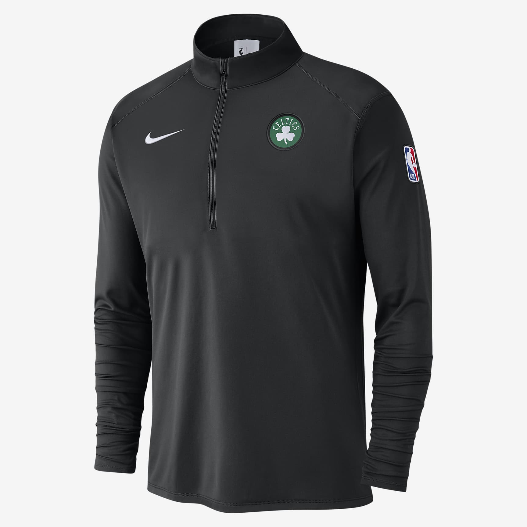 Boston Celtics Men's Nike NBA 1/2-Zip Long-Sleeve Top