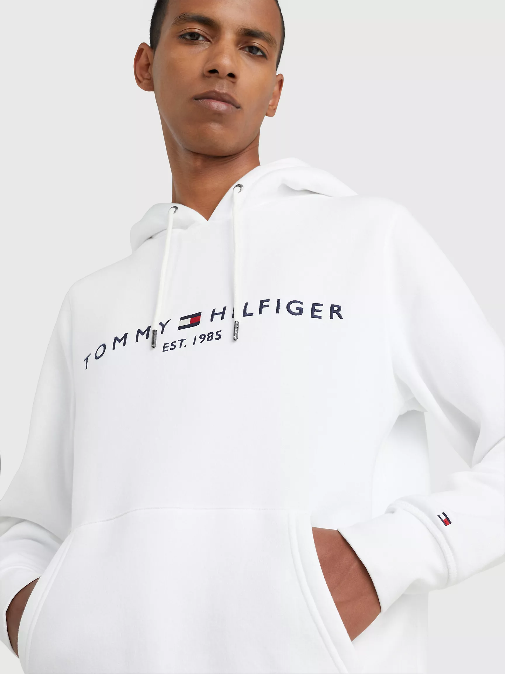 Мужское худи Tommy Hilfiger, Худи с вышитым логотипом Tommy